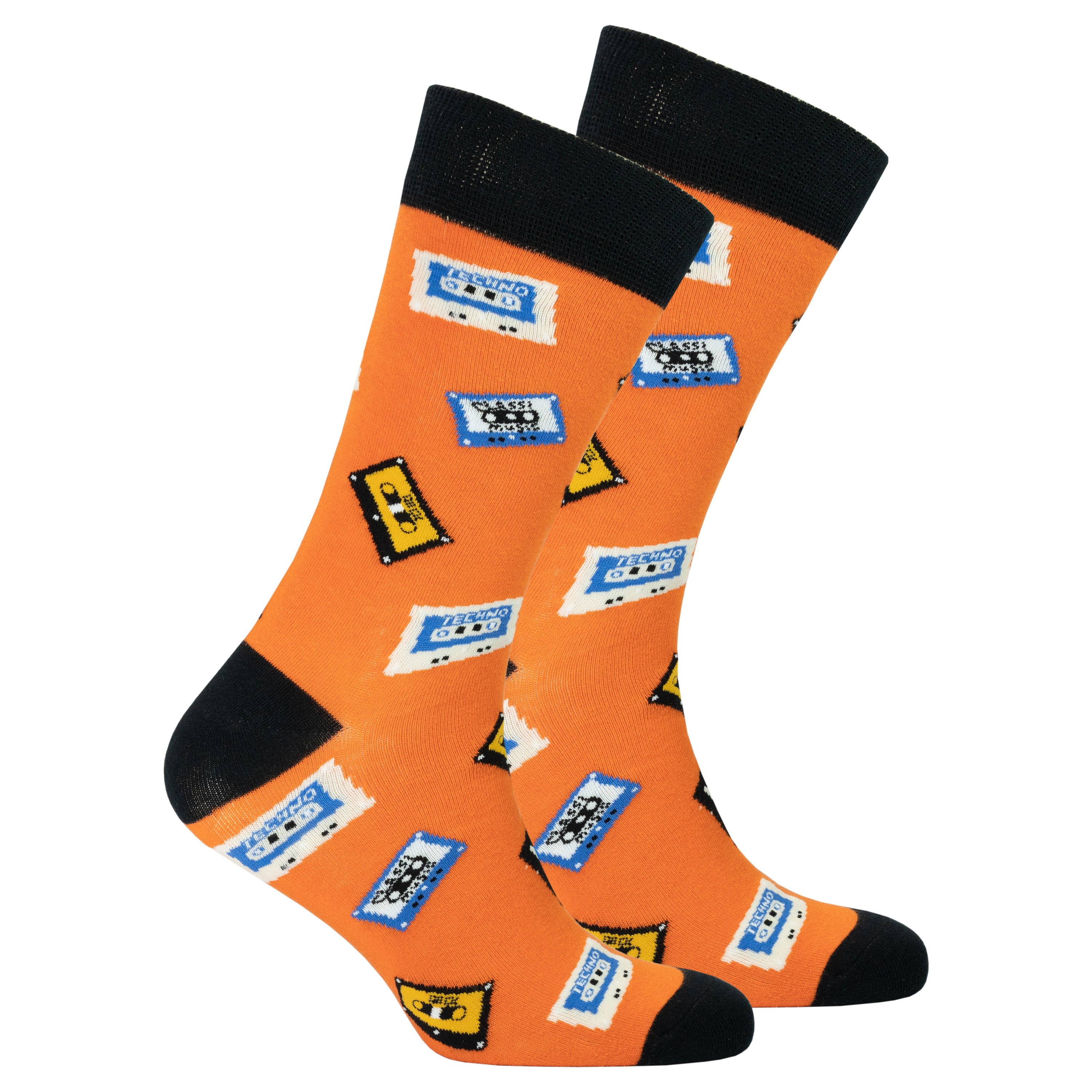 Men's Cassette Socks featuring colorful designs and soft Turkish cotton for comfort and style.