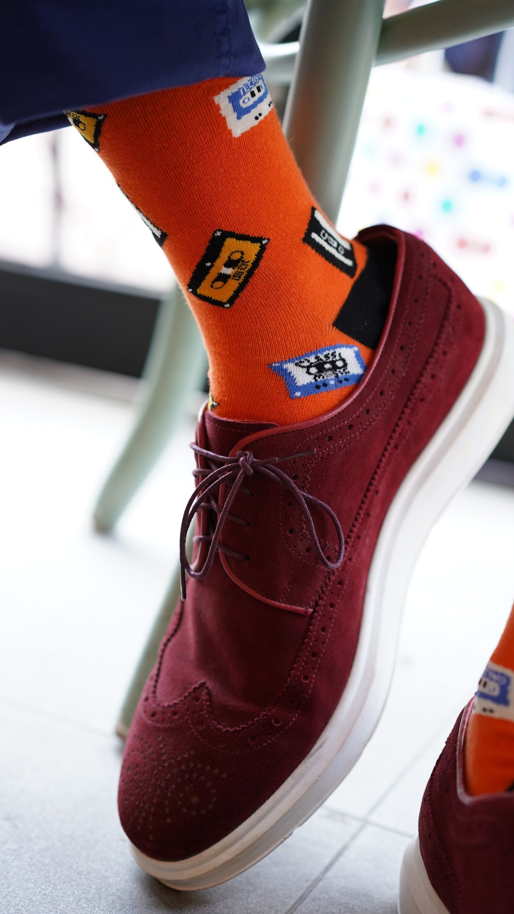 Men's Cassette Socks featuring colorful designs and soft Turkish cotton for comfort and style.