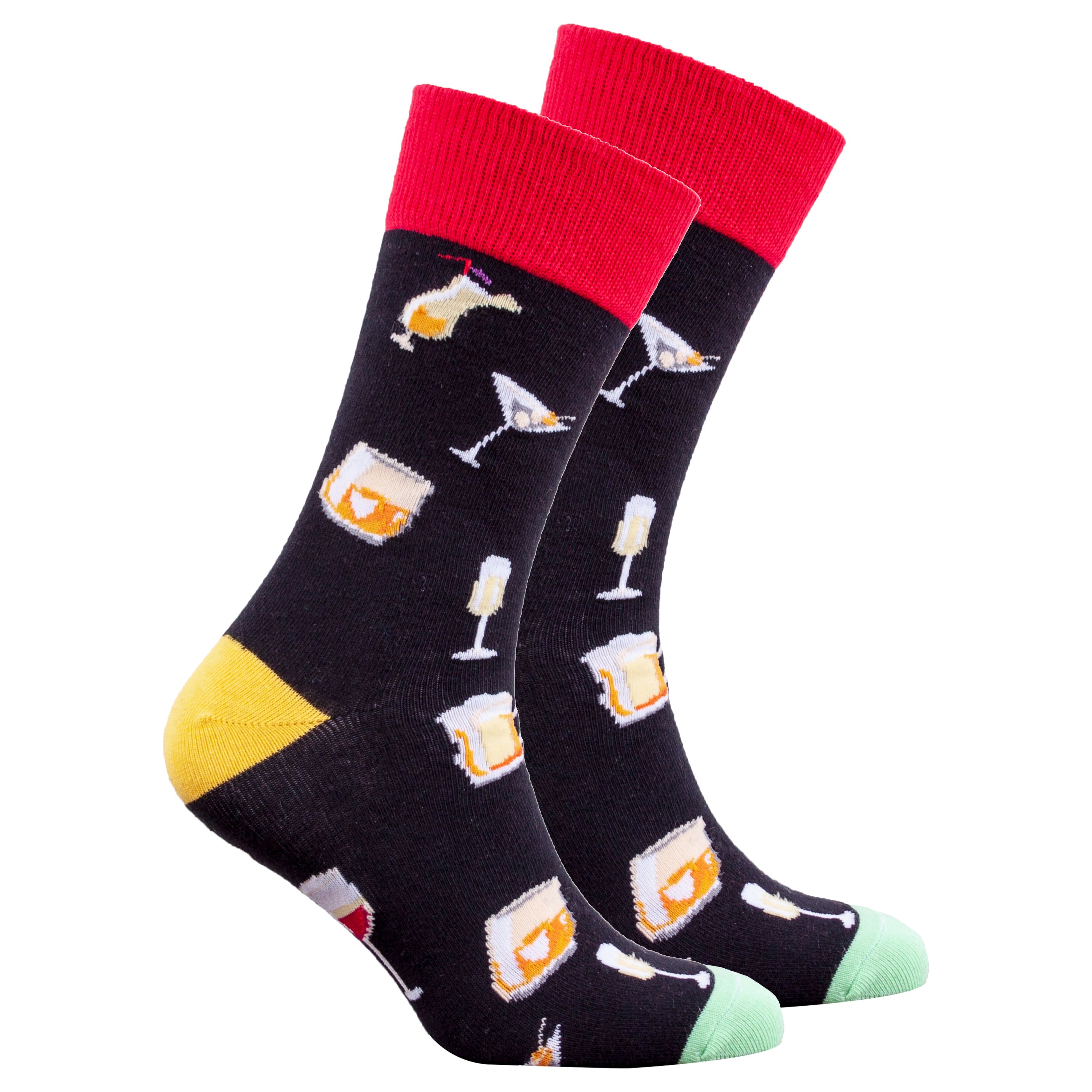 Men's Cheers! Socks featuring colorful designs and patterns, made from soft Turkish cotton for comfort and style.