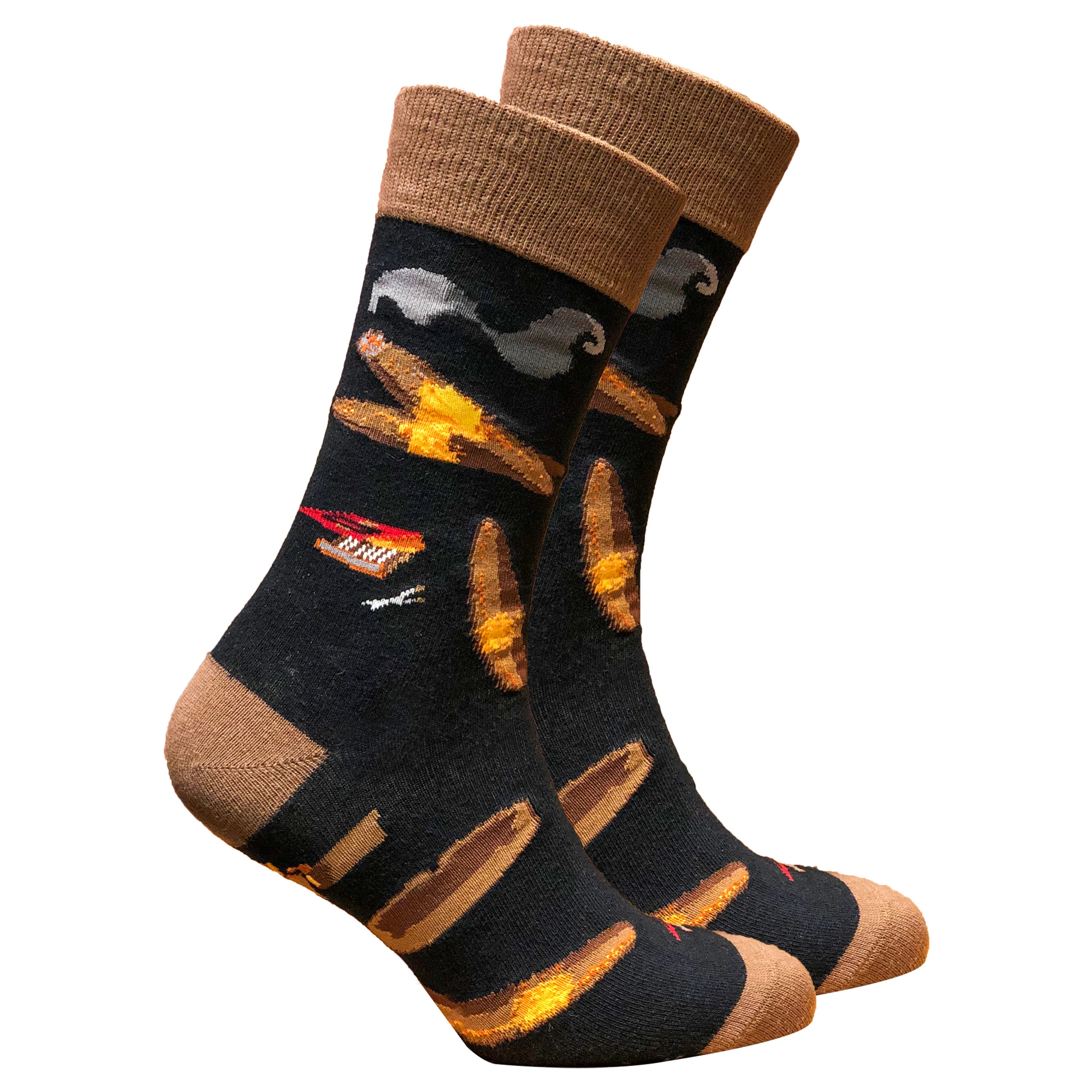 Men's Cigar Socks featuring colorful designs and premium cotton material for comfort and style.