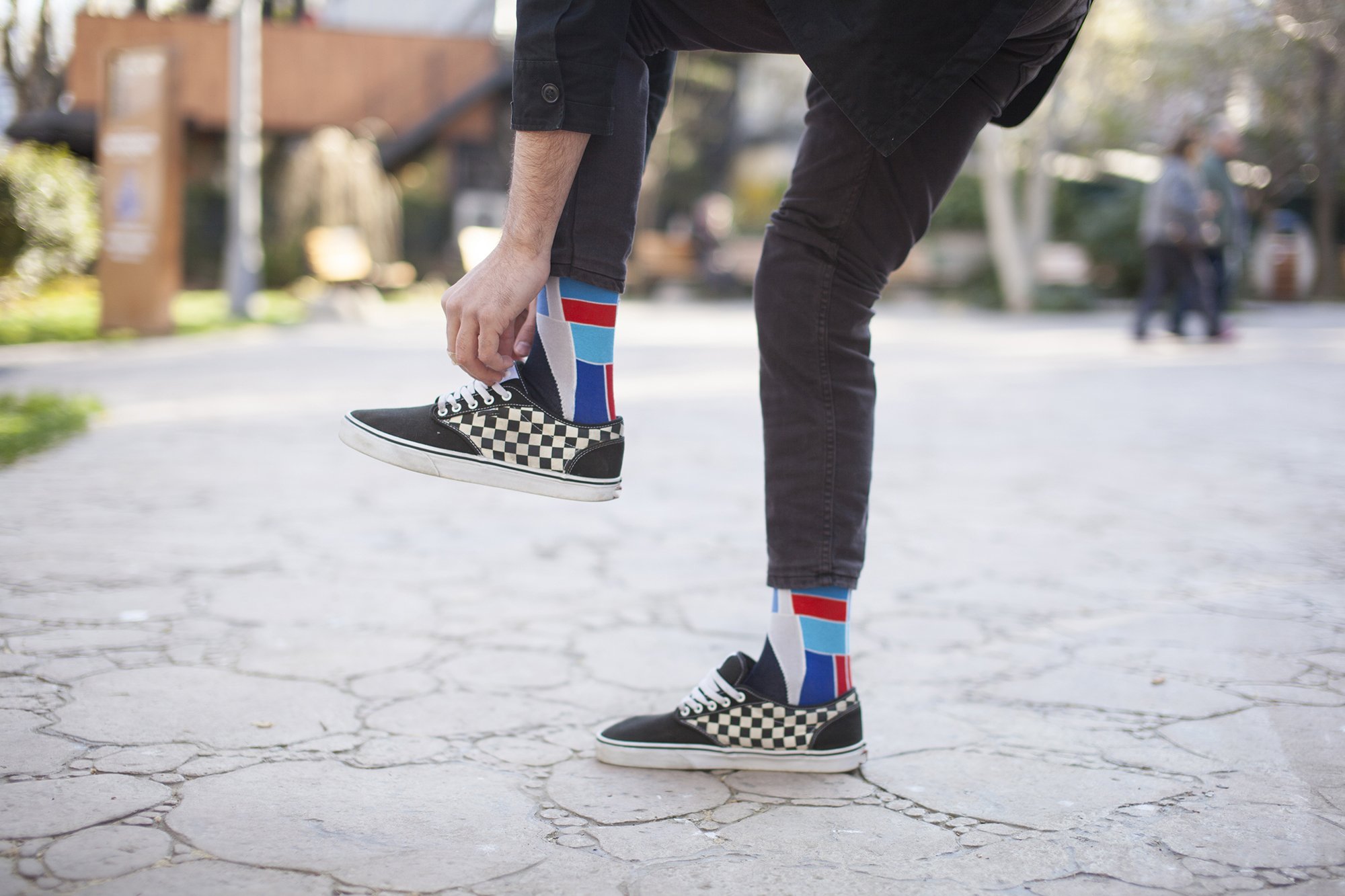 Men's Cool Mix Set Socks featuring vibrant colors and trendy patterns, perfect for adding style to any outfit.