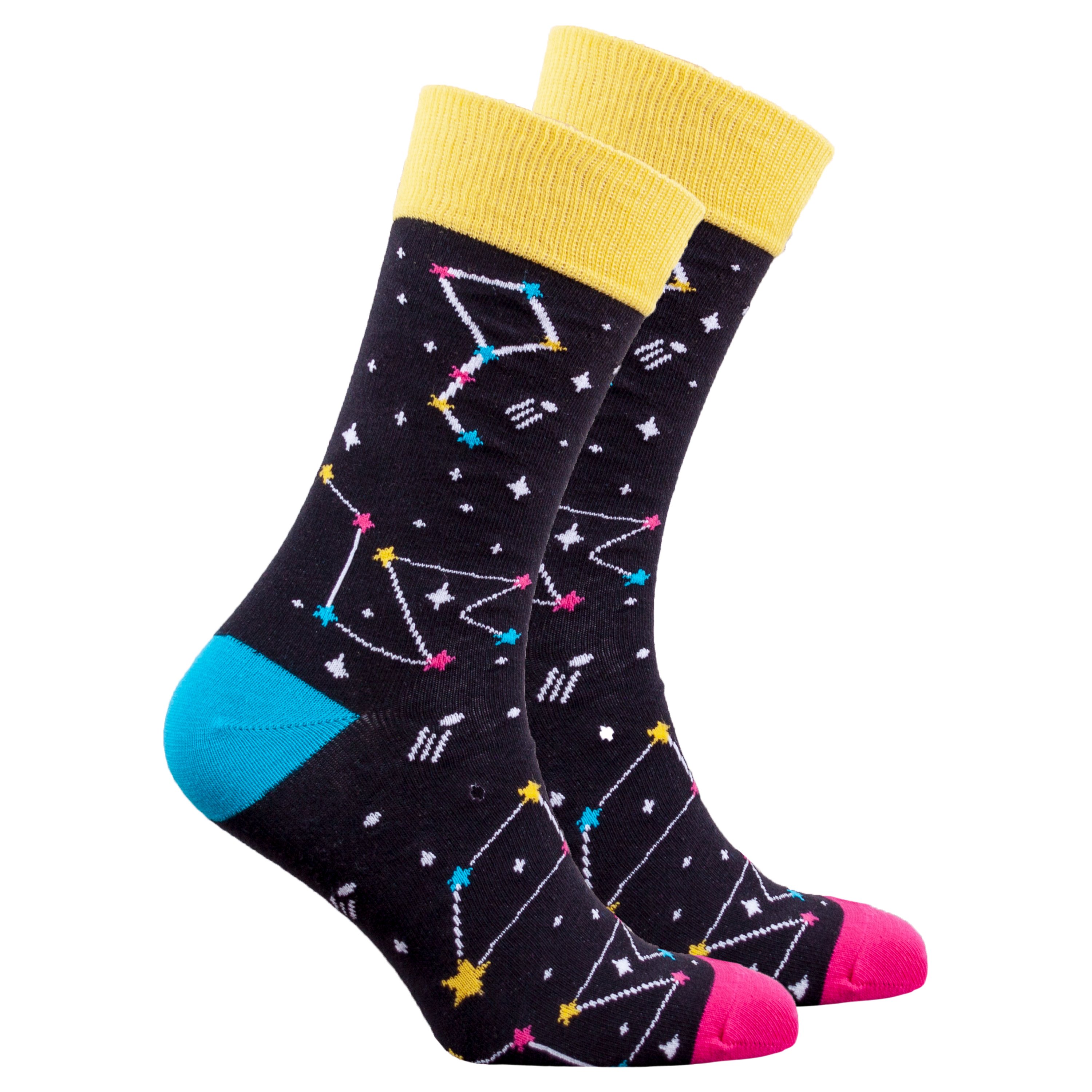 Men's Constellation Socks featuring colorful designs and premium Turkish cotton for comfort and style.