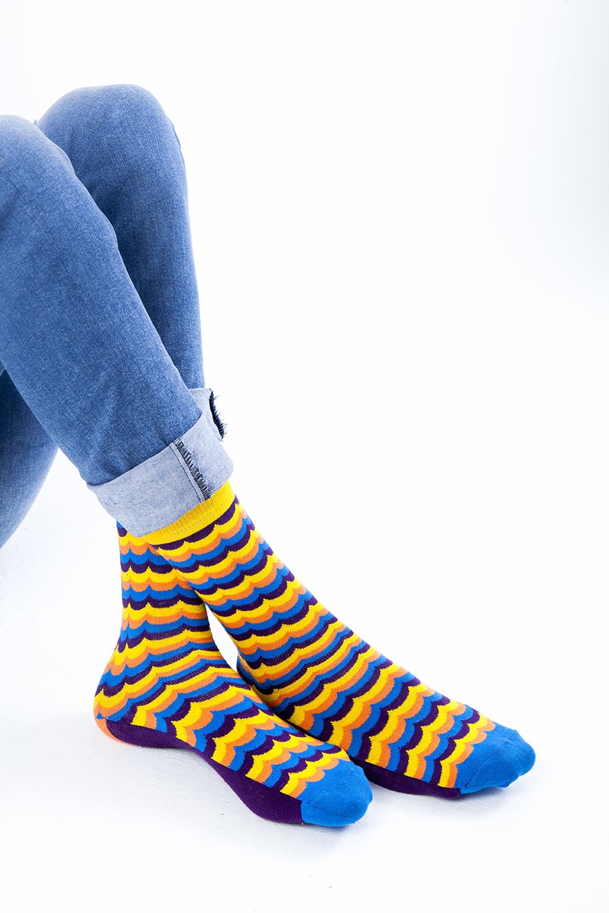 Men's Dapper Mix Set Socks featuring colorful designs and premium Turkish cotton for comfort and style.