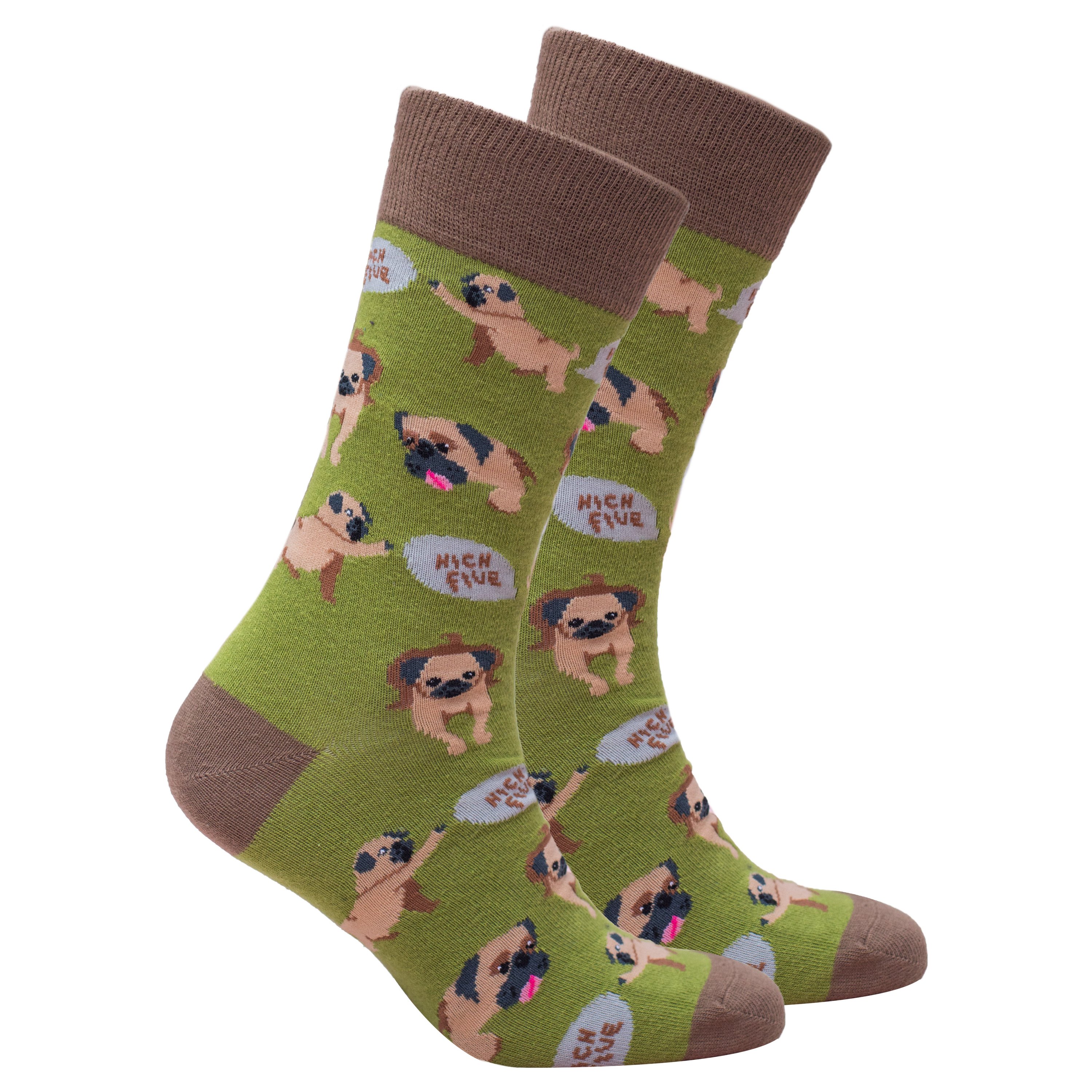 Men's Dogs Socks featuring colorful dog patterns, made from soft Turkish cotton for comfort and style.