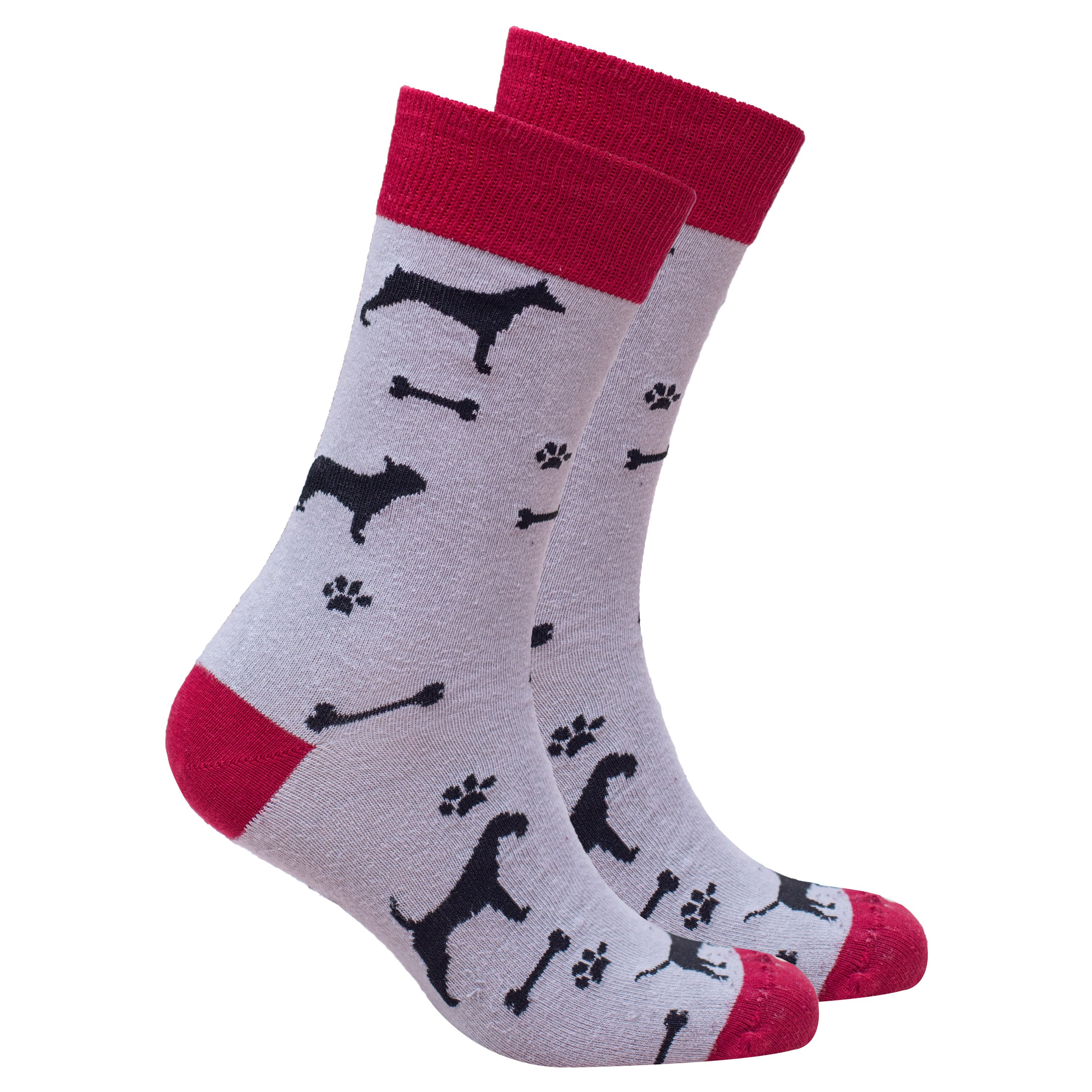 Men's Dogs Socks featuring colorful dog patterns, made from soft Turkish cotton for comfort and style.