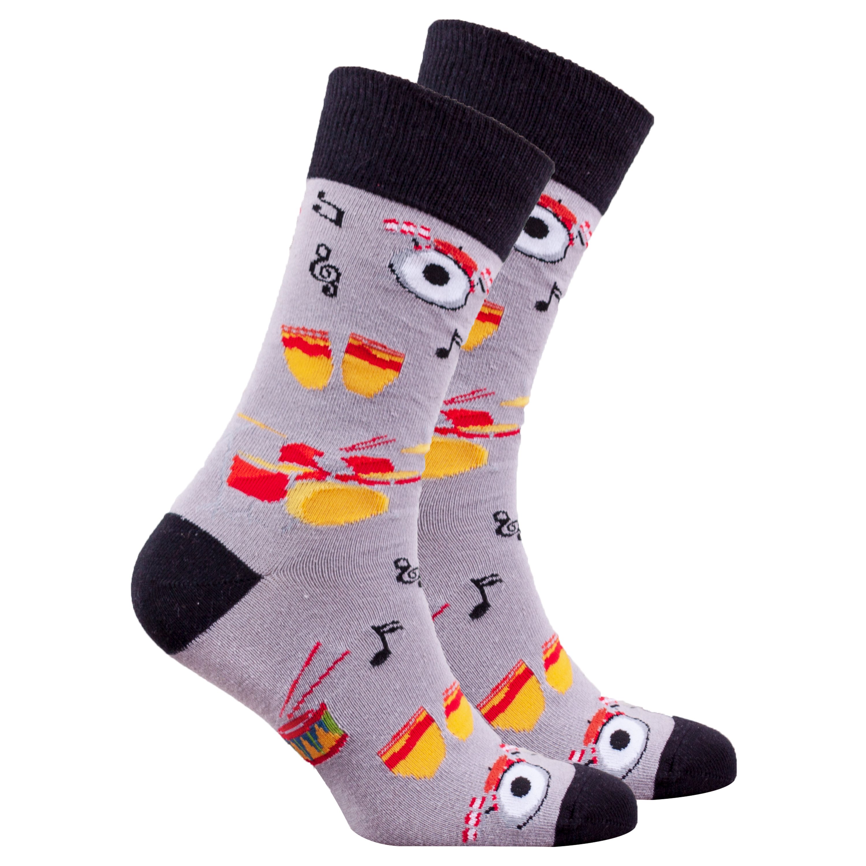 Men's Drums Socks featuring colorful designs and soft fabric, perfect for stylish comfort.