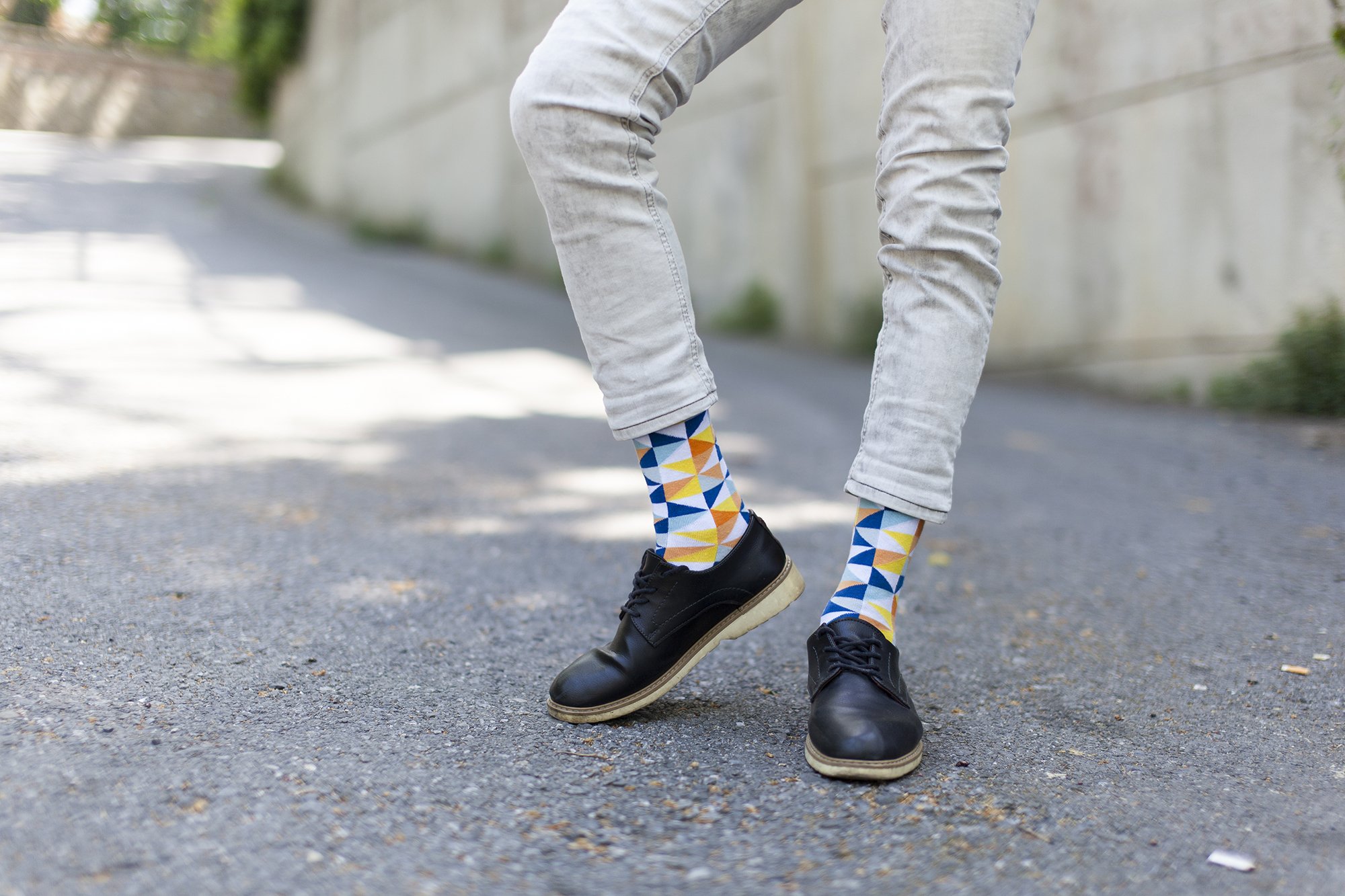 Men's Funky Mix Set Socks featuring colorful designs and premium Turkish cotton for comfort and style.