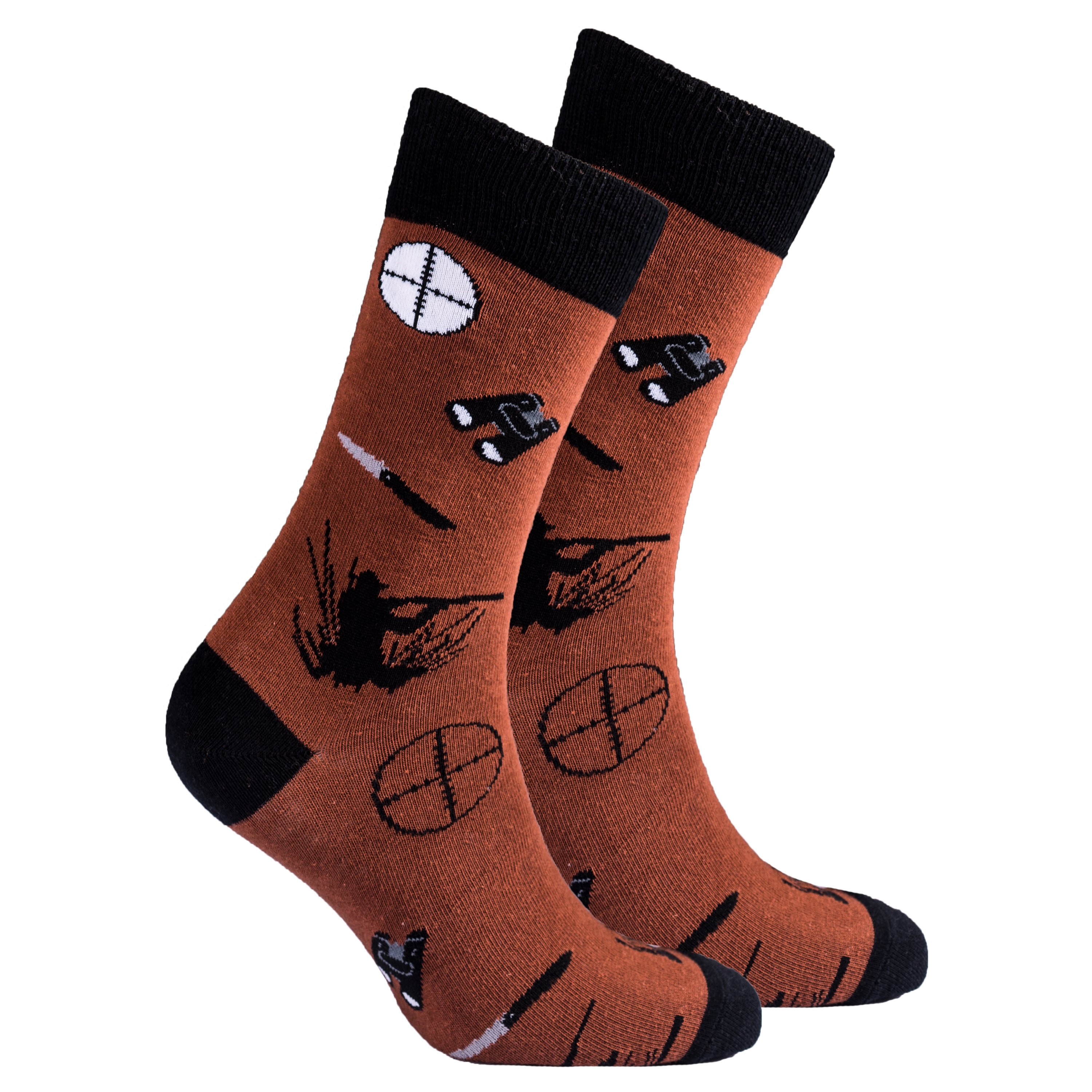 Men's Hunting Socks featuring colorful designs and comfortable fit, perfect for outdoor activities.