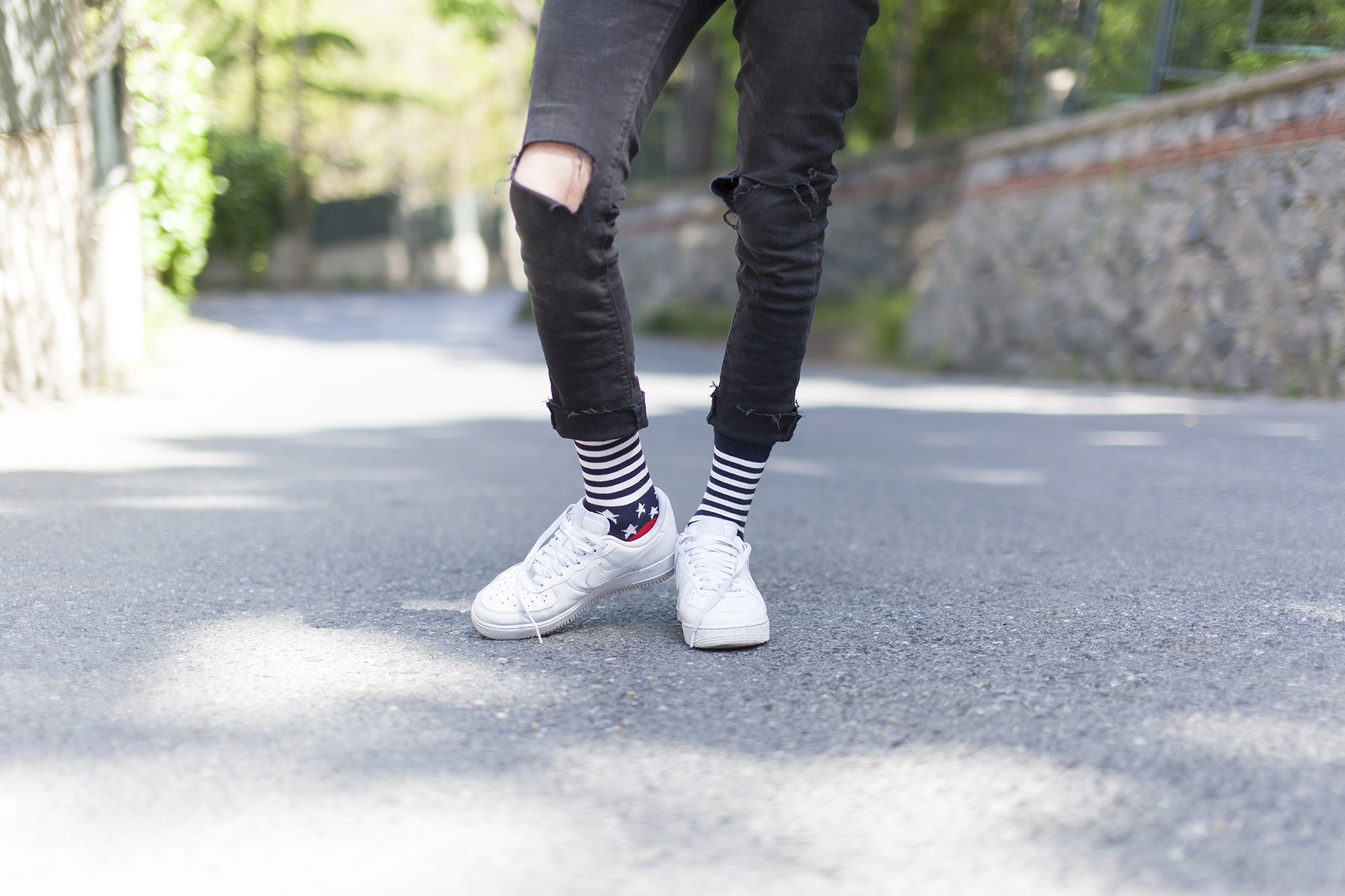 Men's July 4th Socks featuring vibrant colors and trendy patterns, perfect for celebrating Independence Day.