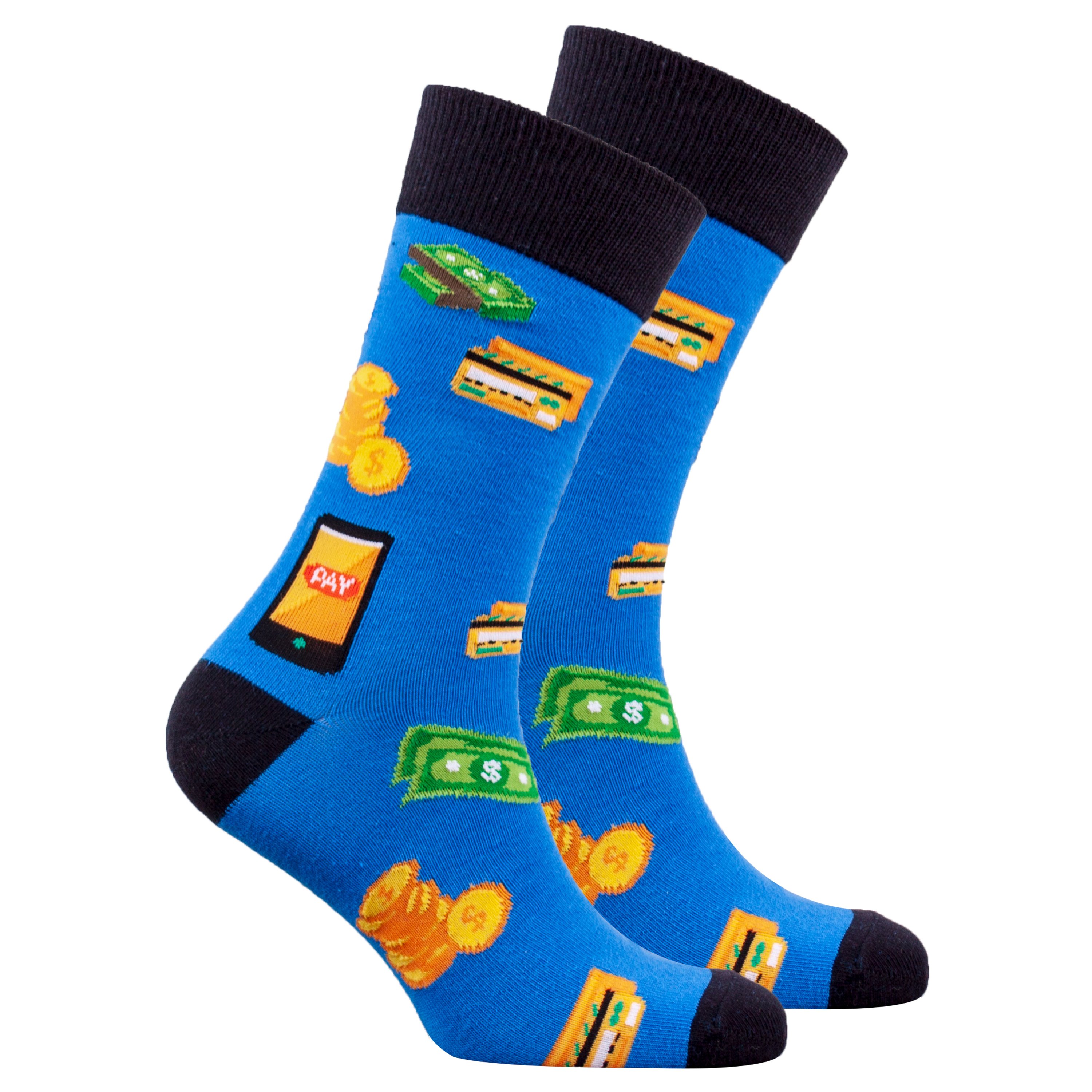 Men's Loose Change Socks featuring colorful designs and premium cotton material, perfect for adding style and comfort to any outfit.