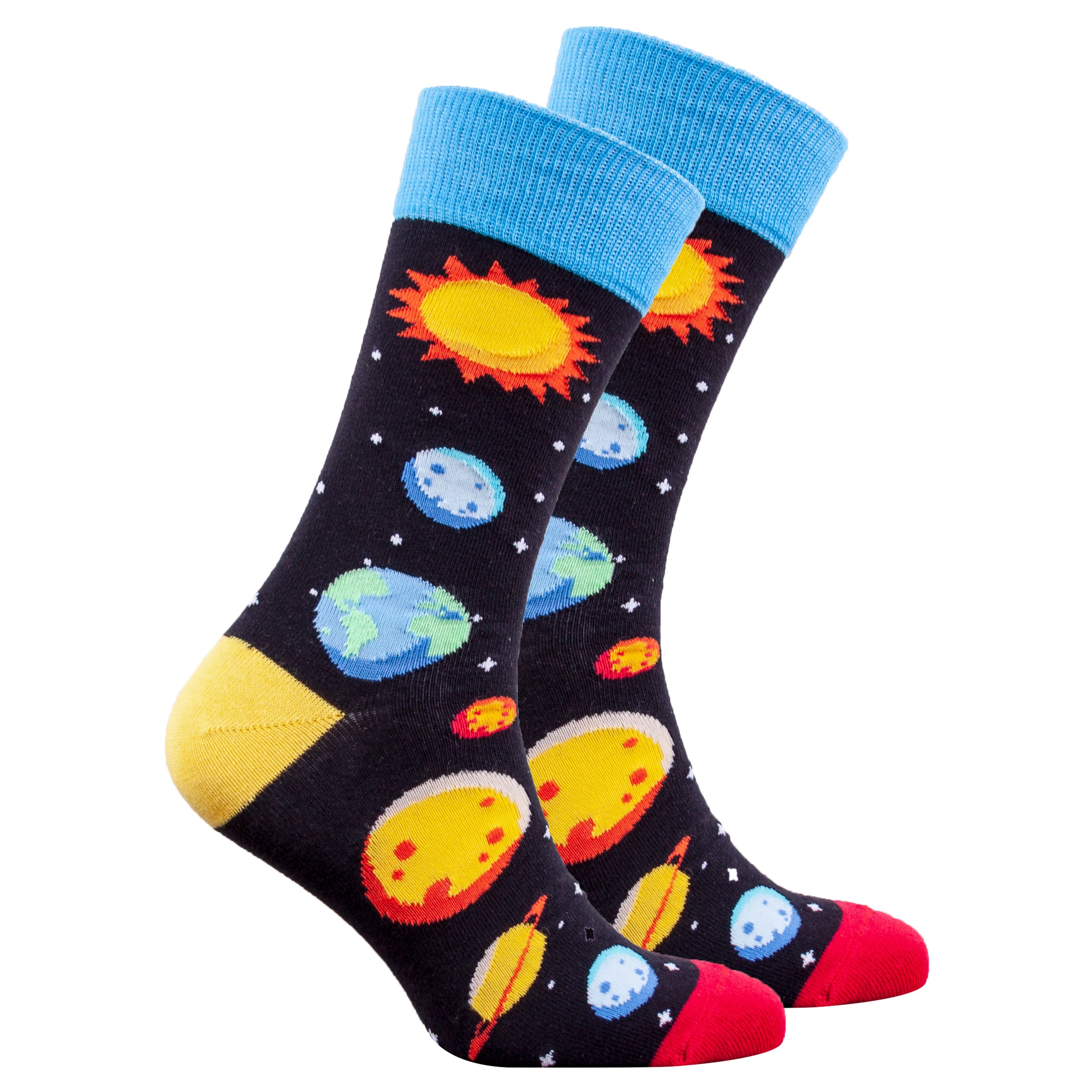 Men's Milky Way Socks featuring colorful patterns and premium cotton blend for comfort and style.