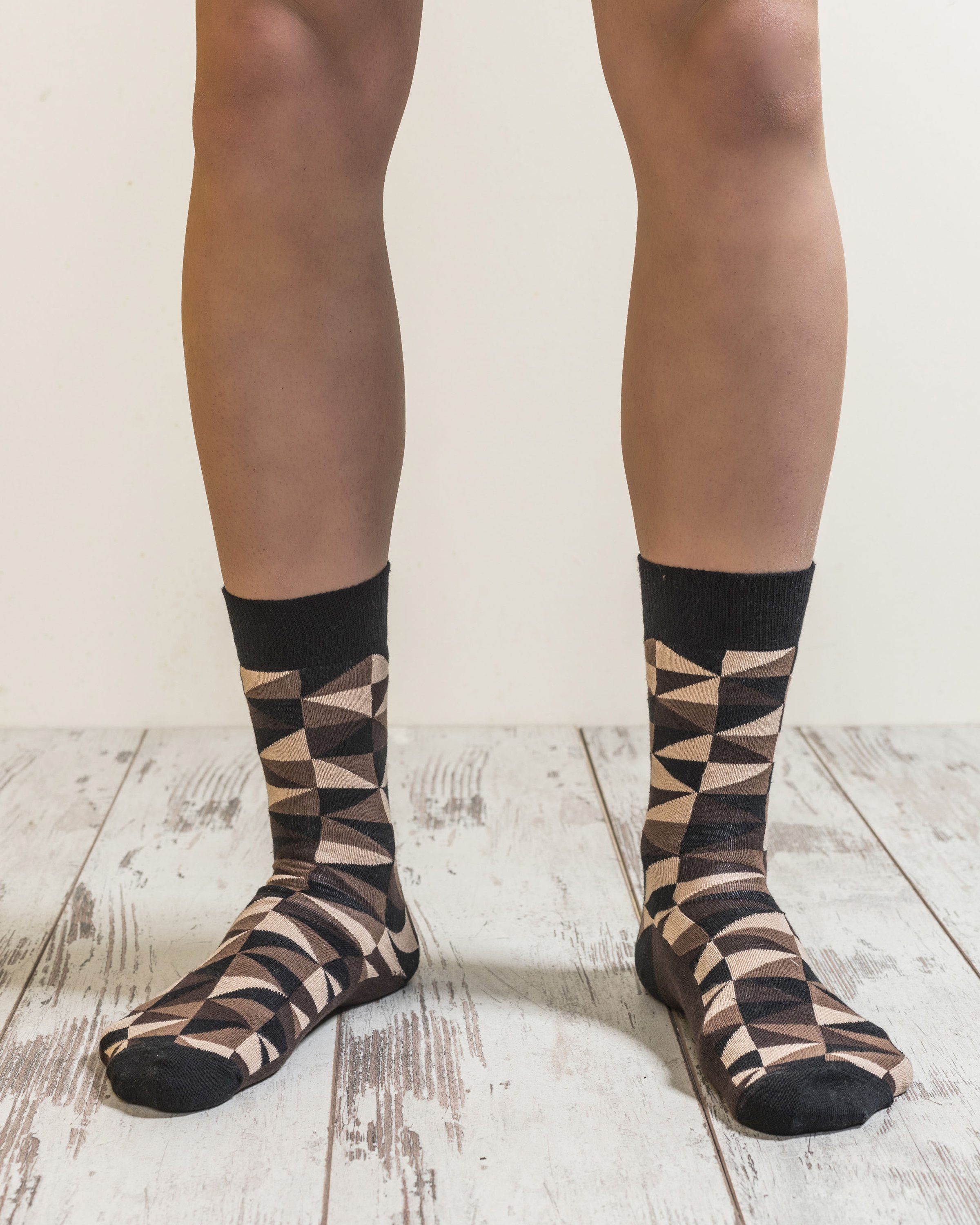 Men's Mocha Mix Set Socks featuring colorful designs and premium Turkish cotton for comfort.