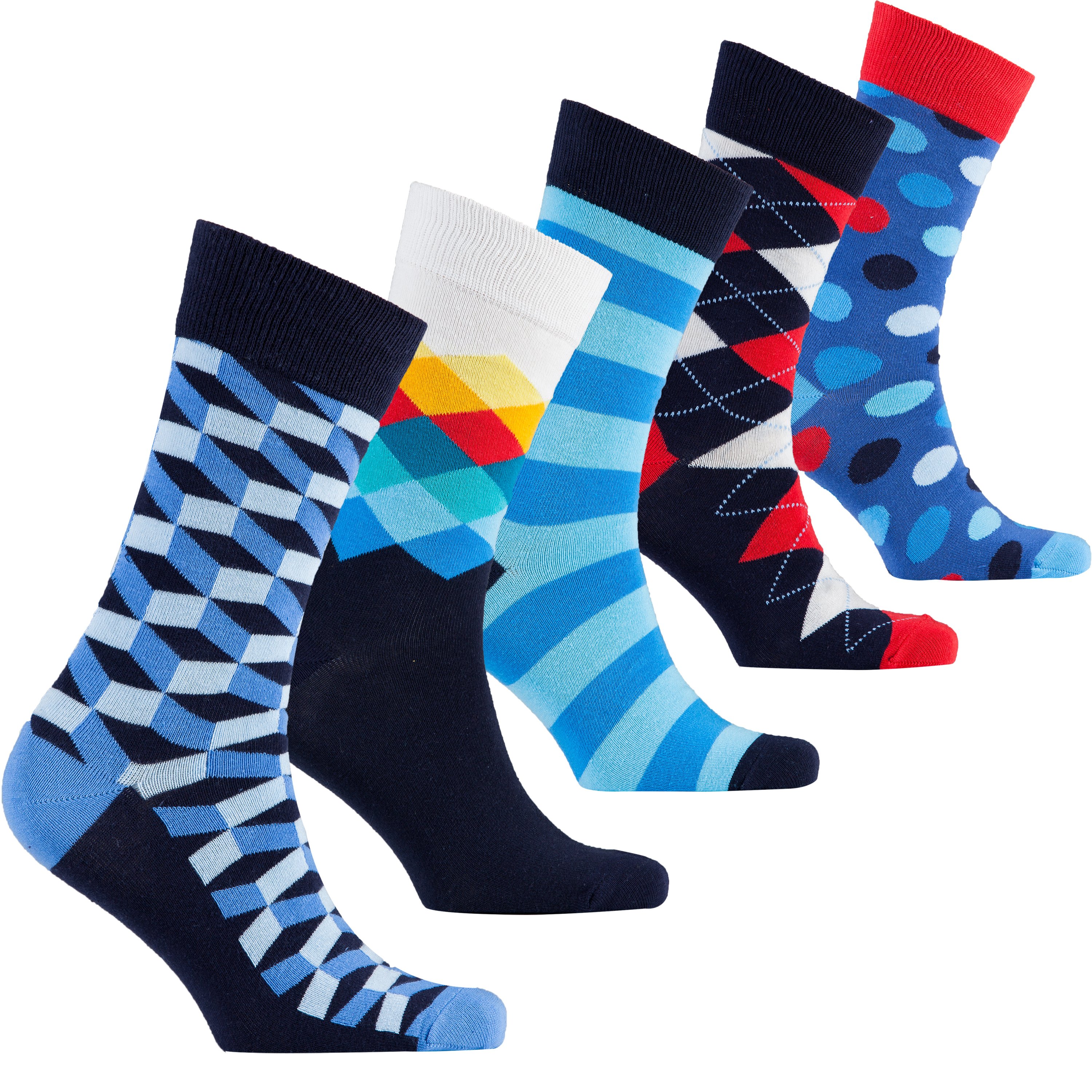 Men's Natural Mix Set Socks featuring colorful designs and premium Turkish cotton for comfort.