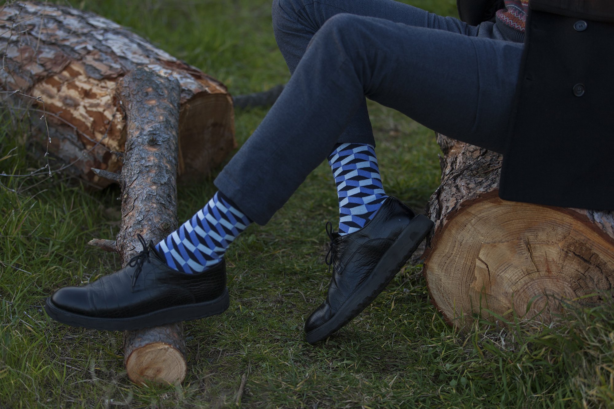 Men's Natural Mix Set Socks featuring colorful designs and premium Turkish cotton for comfort.