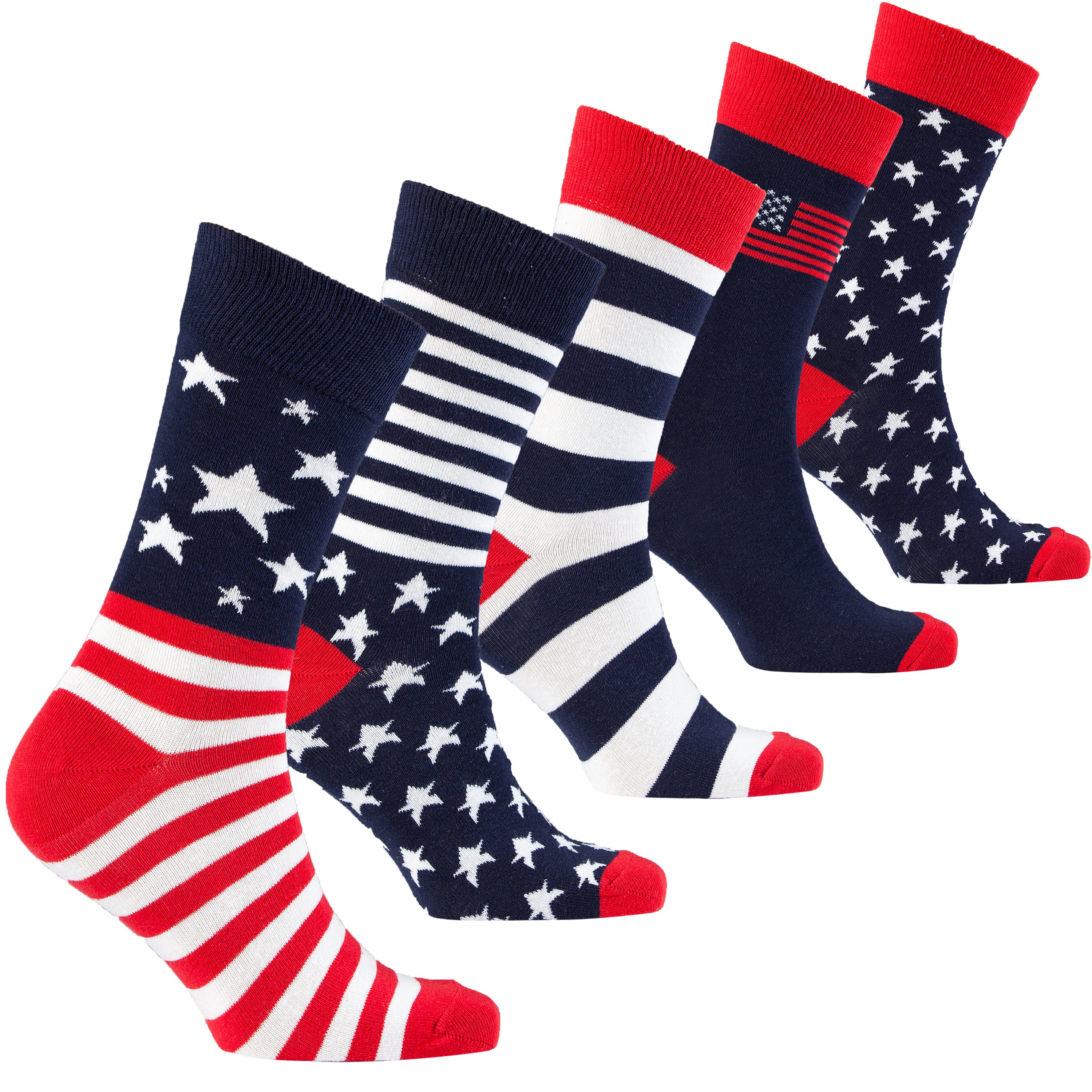 Men's Patriot Socks featuring colorful designs and premium Turkish cotton for comfort and style.