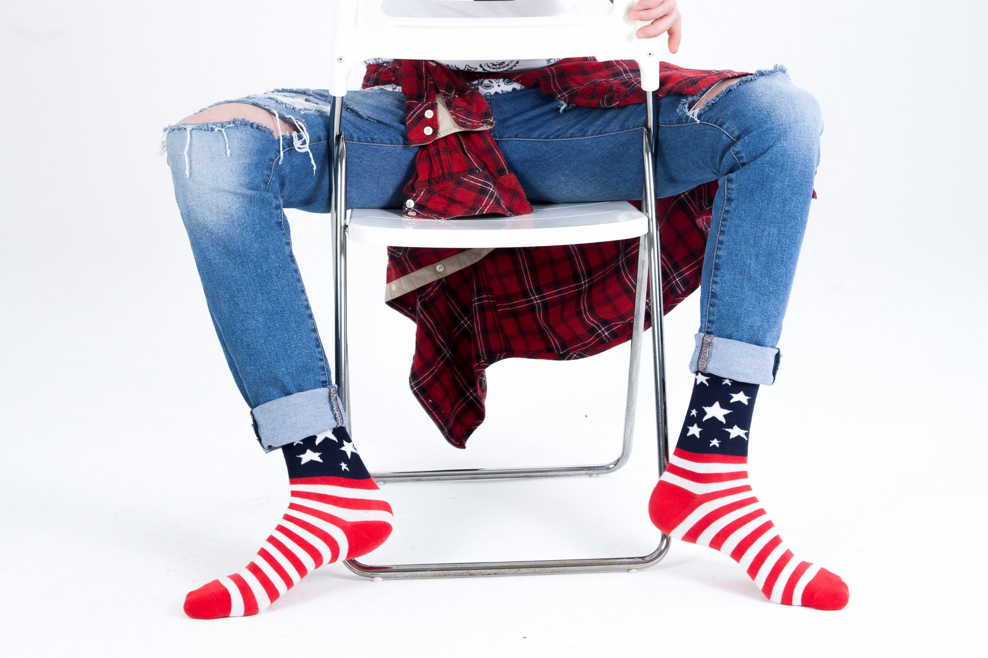 Men's Patriot Socks featuring colorful designs and premium Turkish cotton for comfort and style.