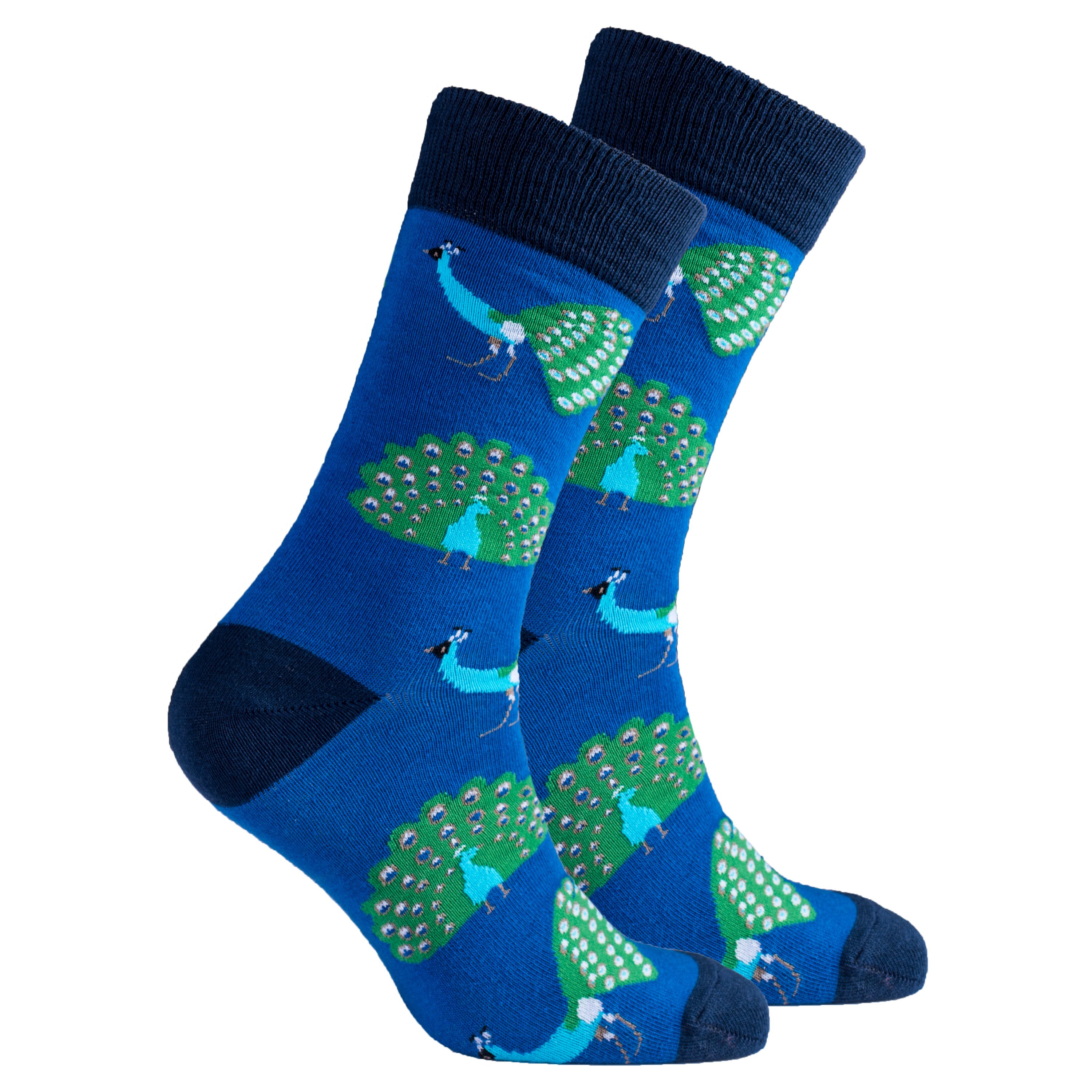 Men's Peacock Socks featuring vibrant colors and trendy patterns, made from soft Turkish cotton for comfort and style.