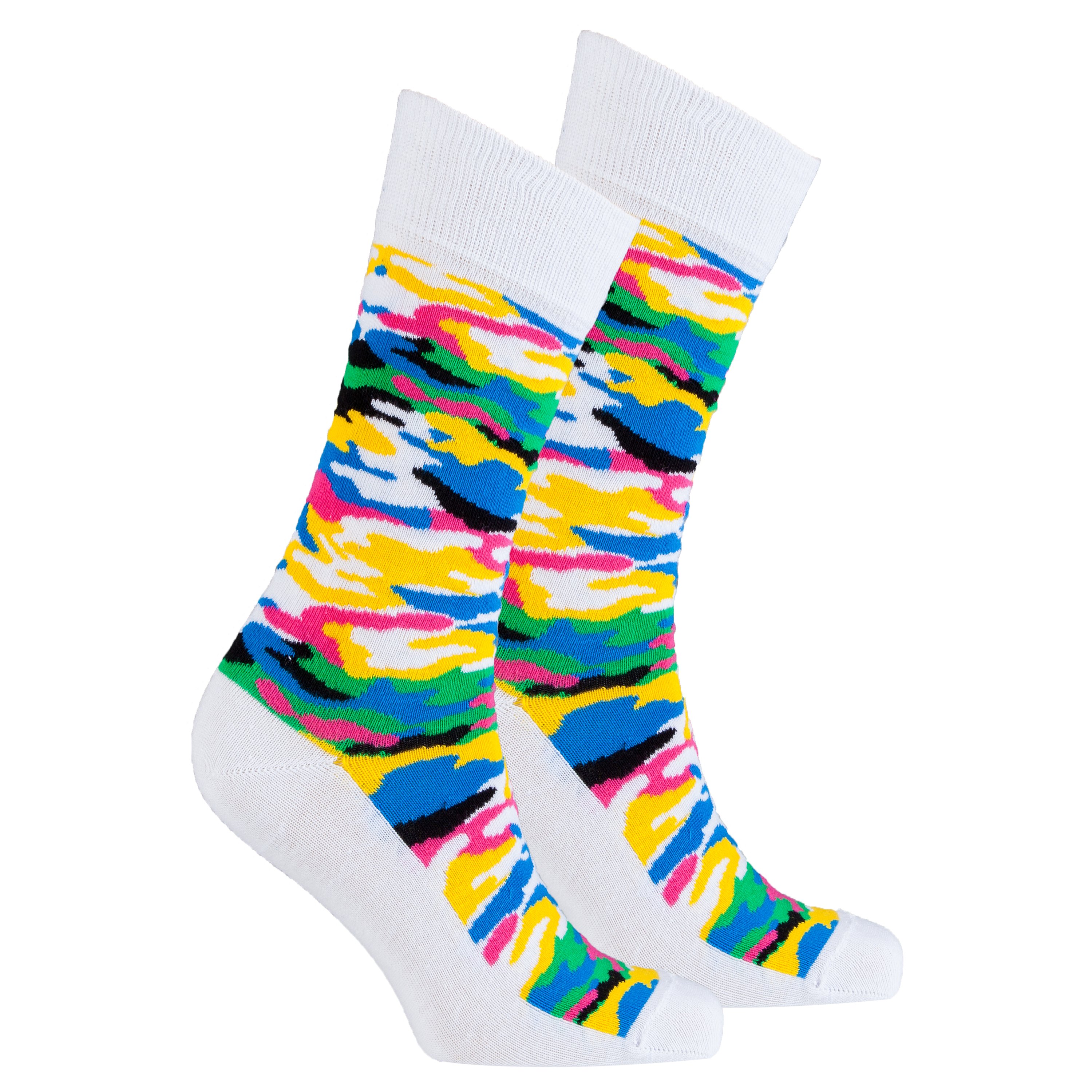 Men's Pearl Camo Socks featuring a unique camo design in soft cotton blend, perfect for stylish comfort.