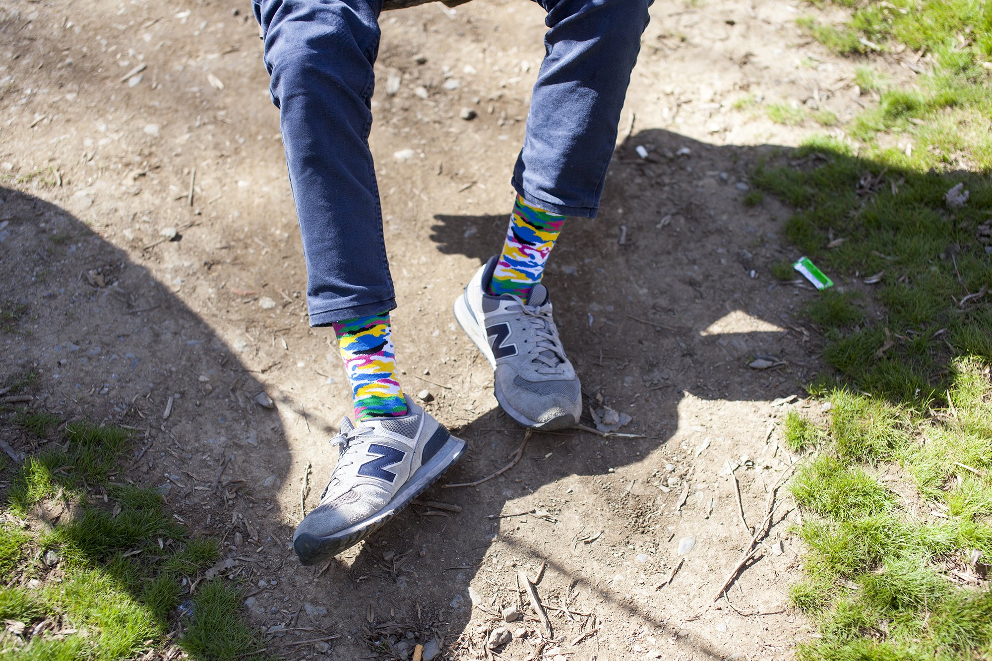 Men's Pearl Camo Socks featuring a unique camo design in soft cotton blend, perfect for stylish comfort.