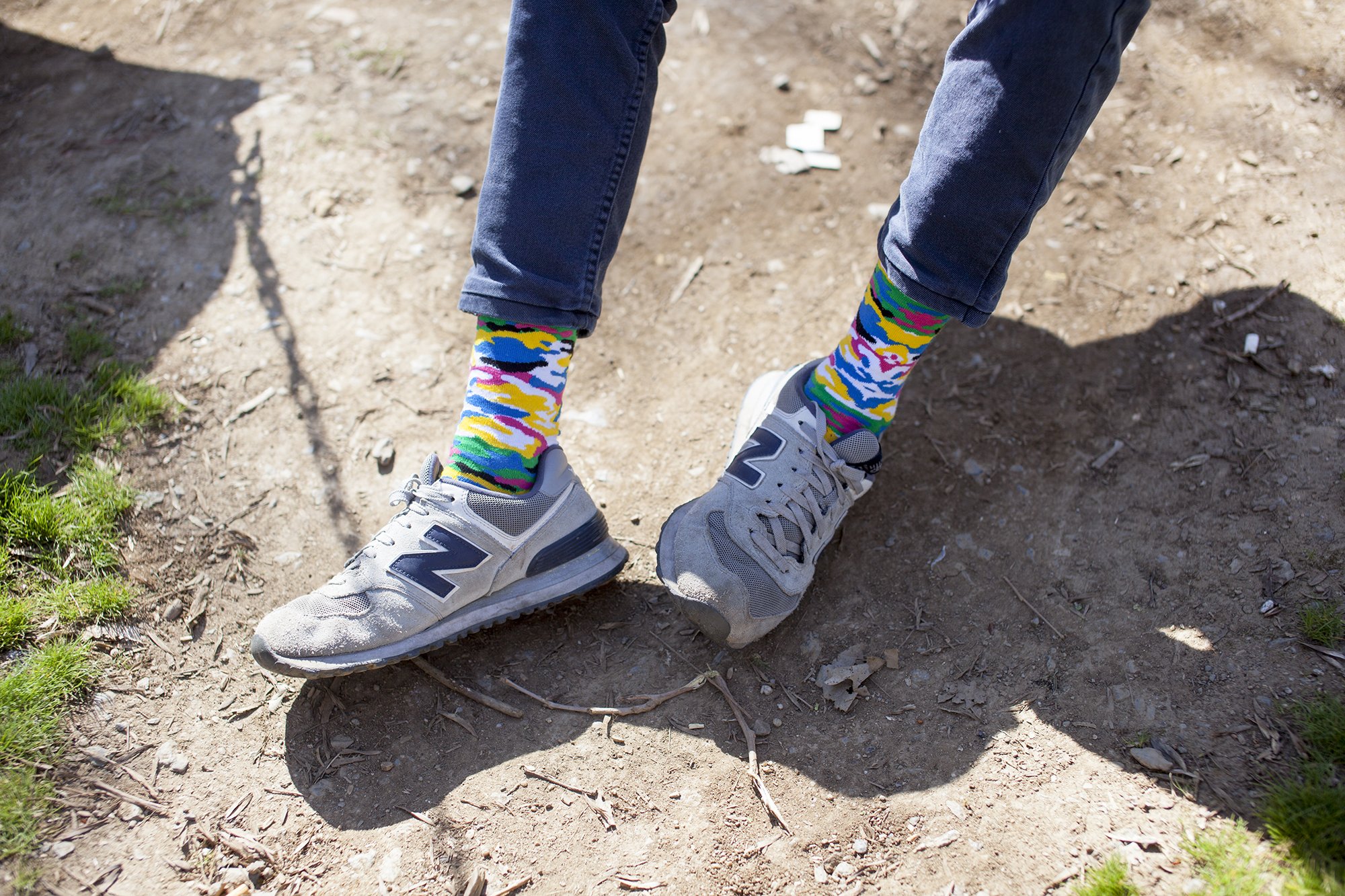 Men's Pearl Camo Socks featuring a unique camo design in soft cotton blend, perfect for stylish comfort.