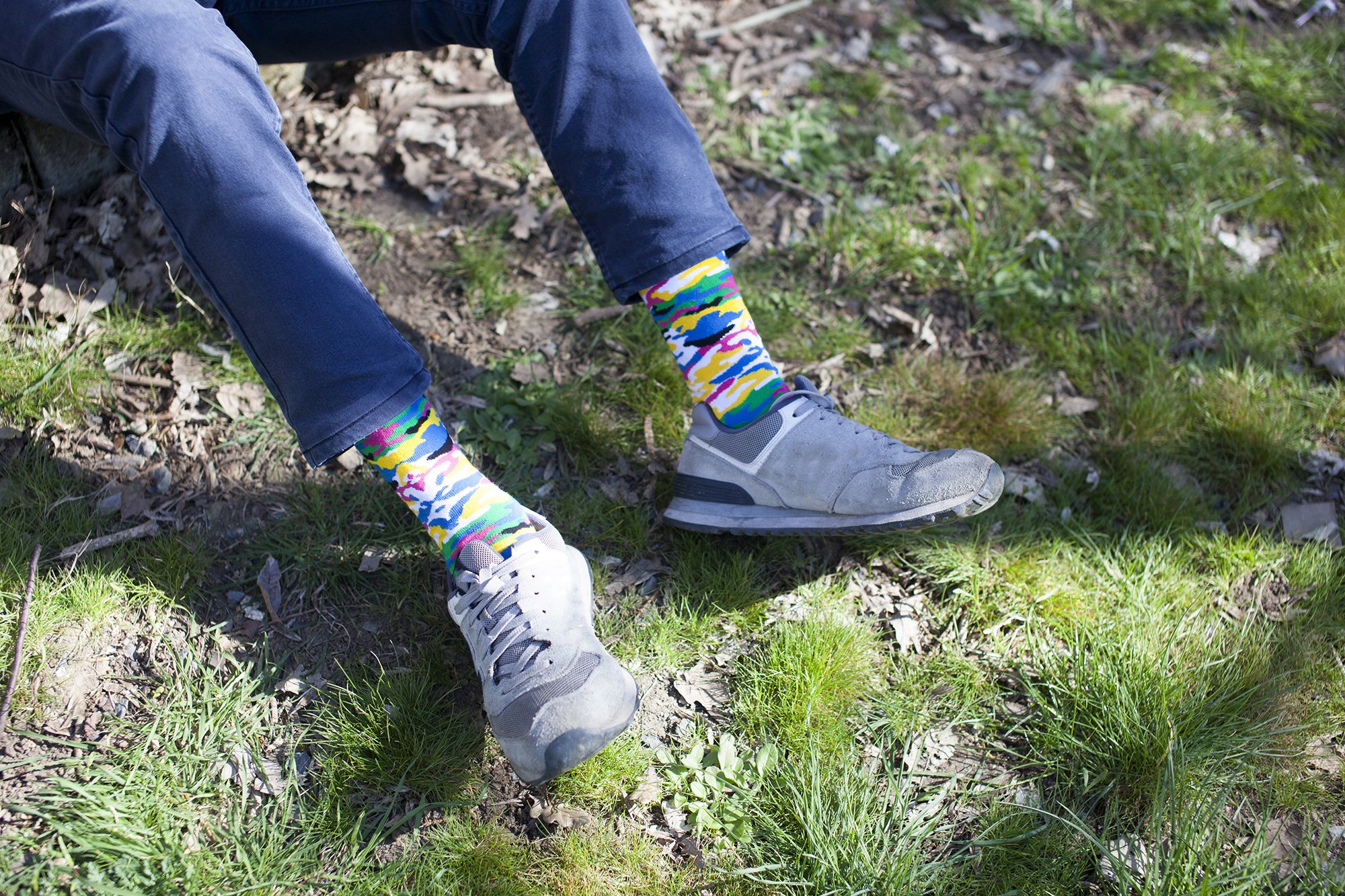 Men's Pearl Camo Socks featuring a unique camo design in soft cotton blend, perfect for stylish comfort.