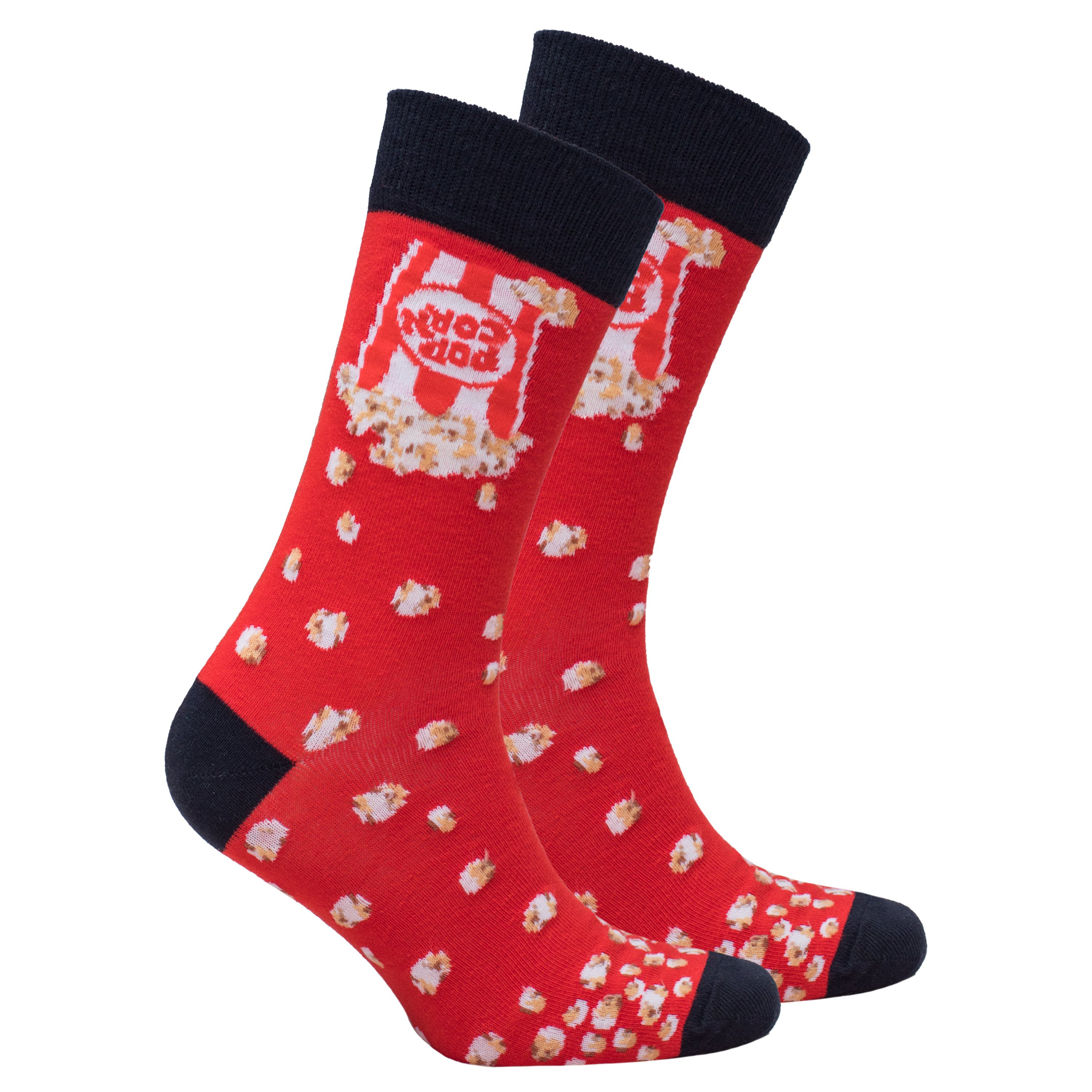 Men's Popcorn Socks featuring colorful designs and soft cotton material, perfect for stylish comfort.