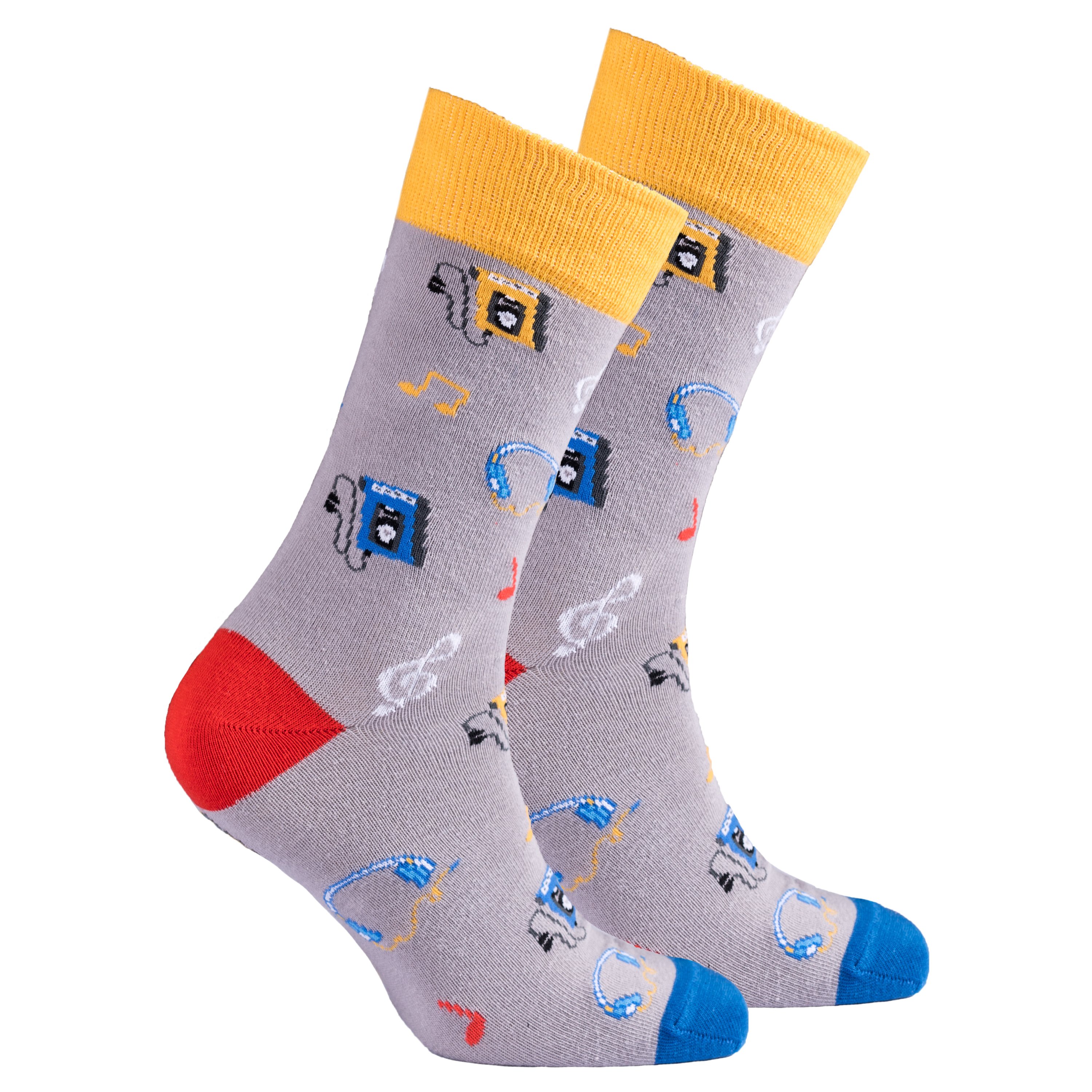 Men's Radio Socks featuring colorful designs and patterns, made from soft Turkish cotton for comfort and style.