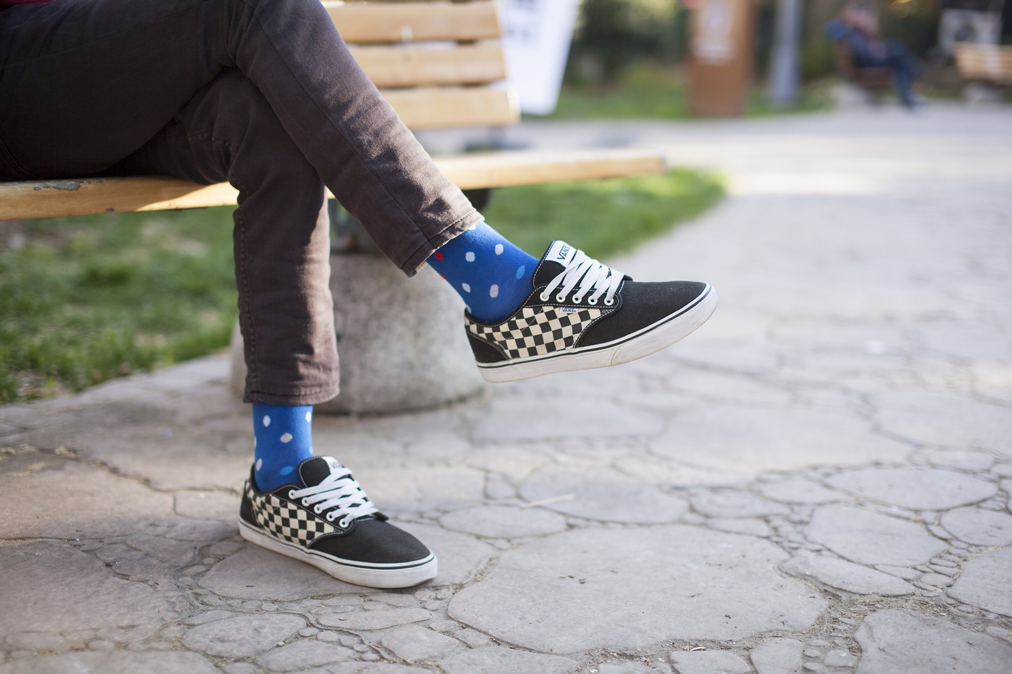 Men's Red Sea Dot Socks featuring a vibrant red color with playful dot patterns, made from soft Turkish cotton for comfort.