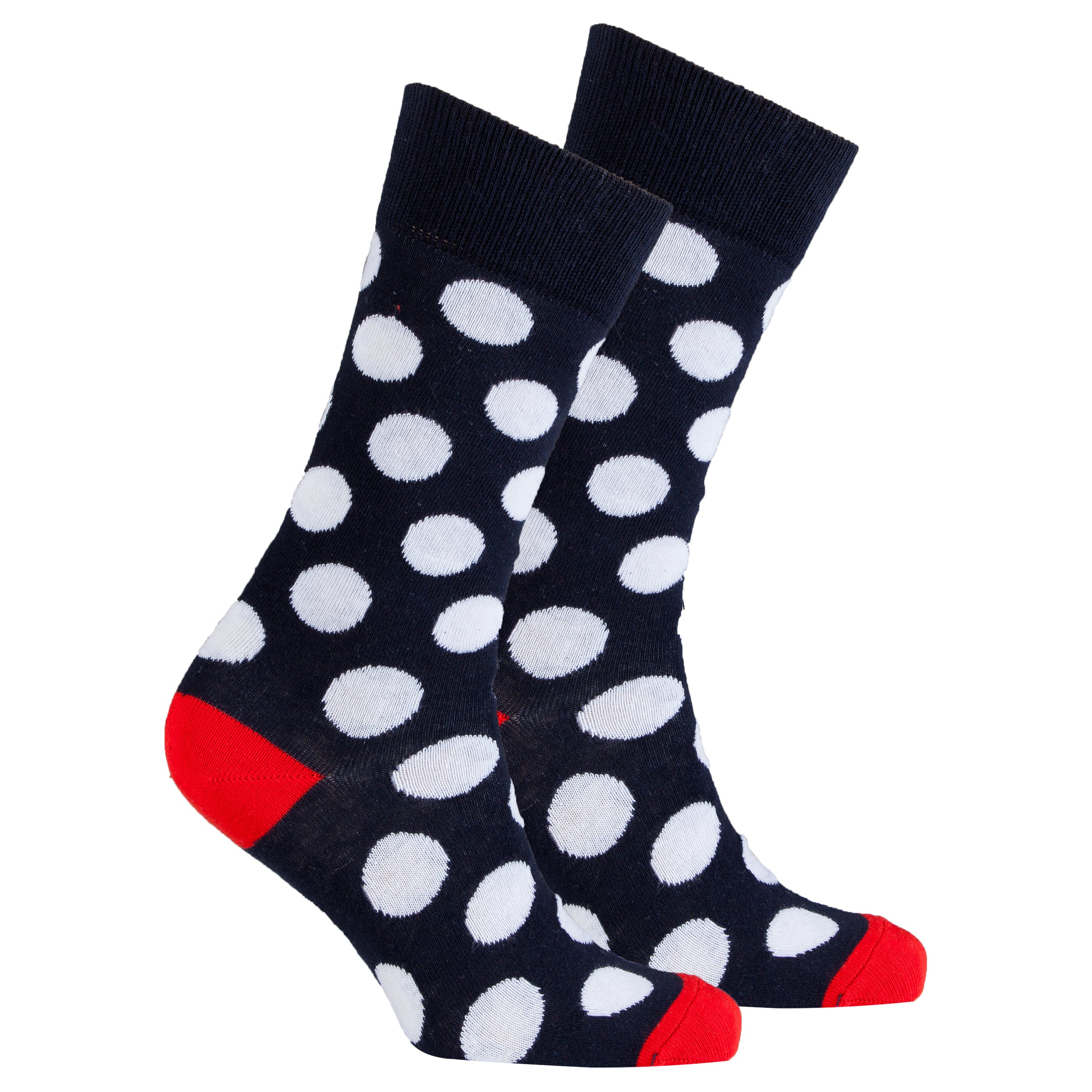 Men's Ruby Marine Dot Socks featuring a vibrant ruby color with playful dot patterns, made from soft Turkish cotton.