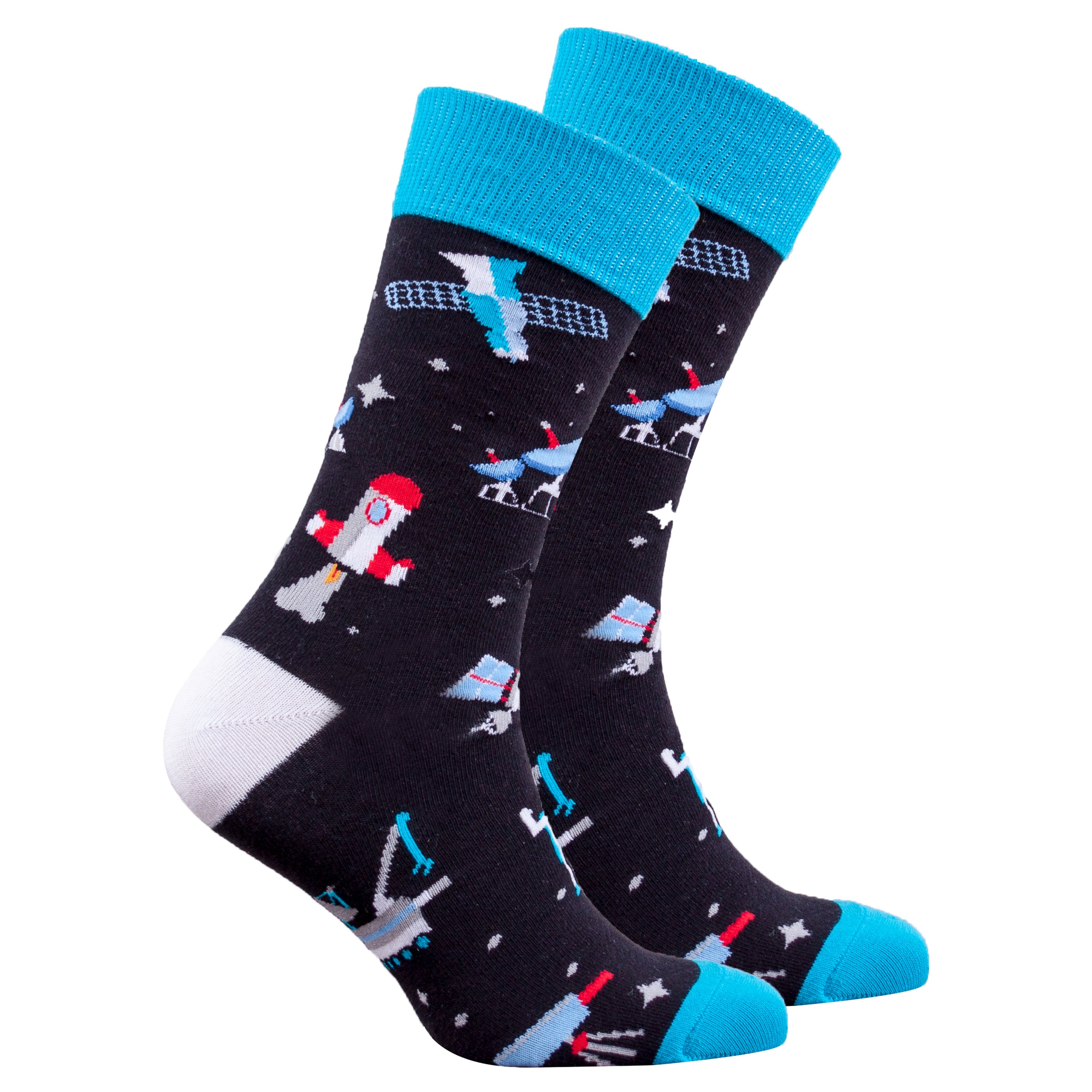 Men's Satellite Socks featuring colorful designs and premium Turkish cotton for comfort and style.