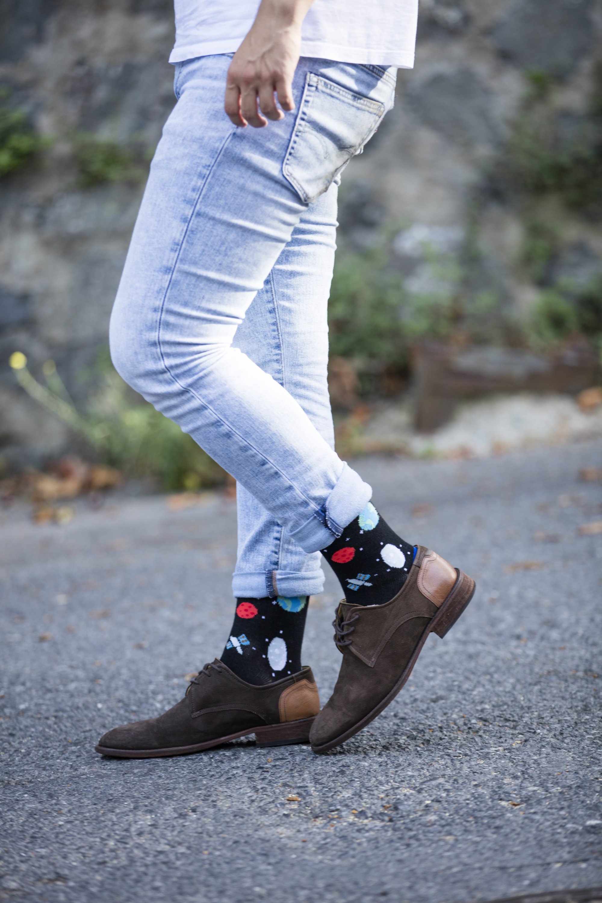 Men's Stem Series Socks featuring colorful designs and premium Turkish cotton for comfort and style.