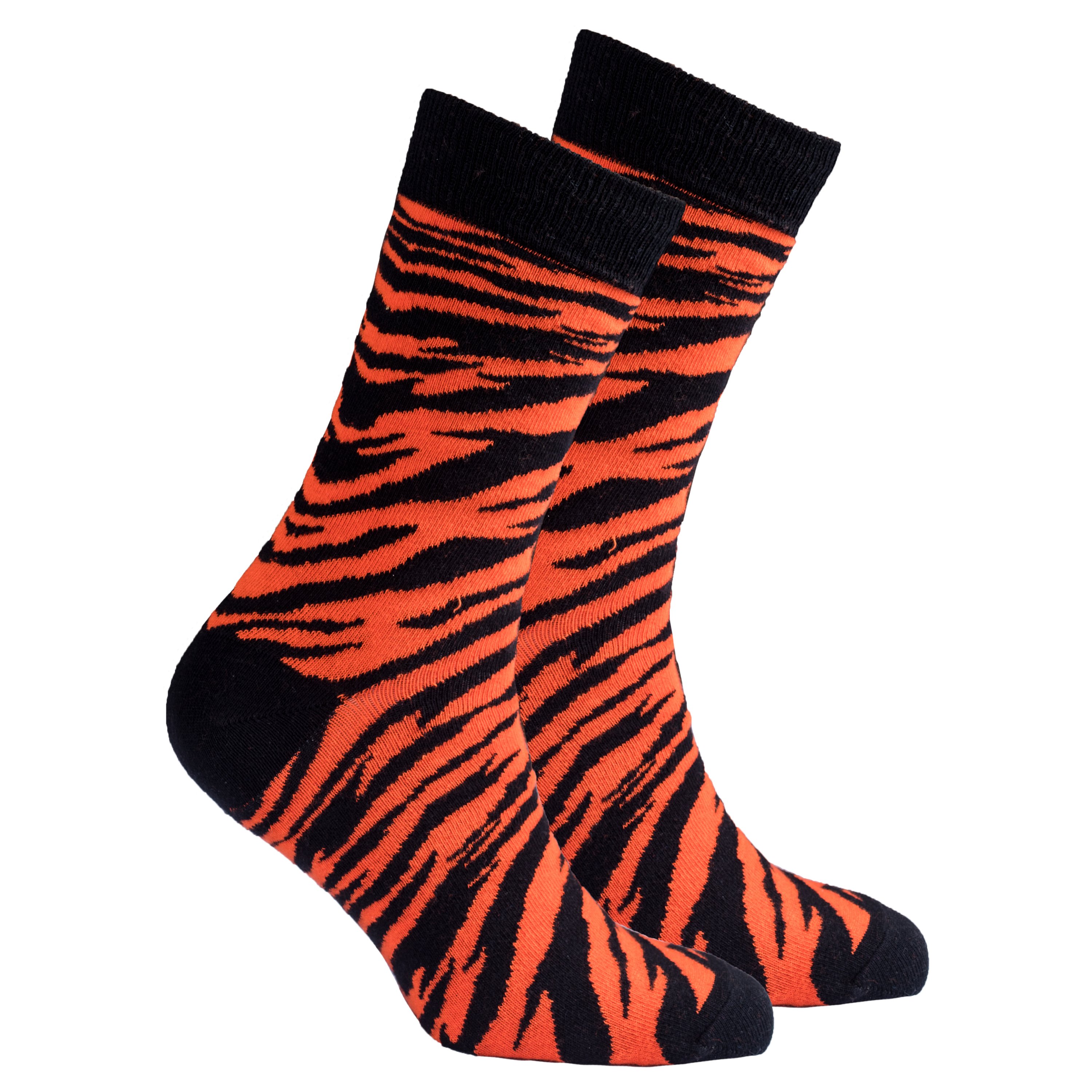 Men's Tiger Socks featuring colorful and trendy designs made from soft Turkish cotton.