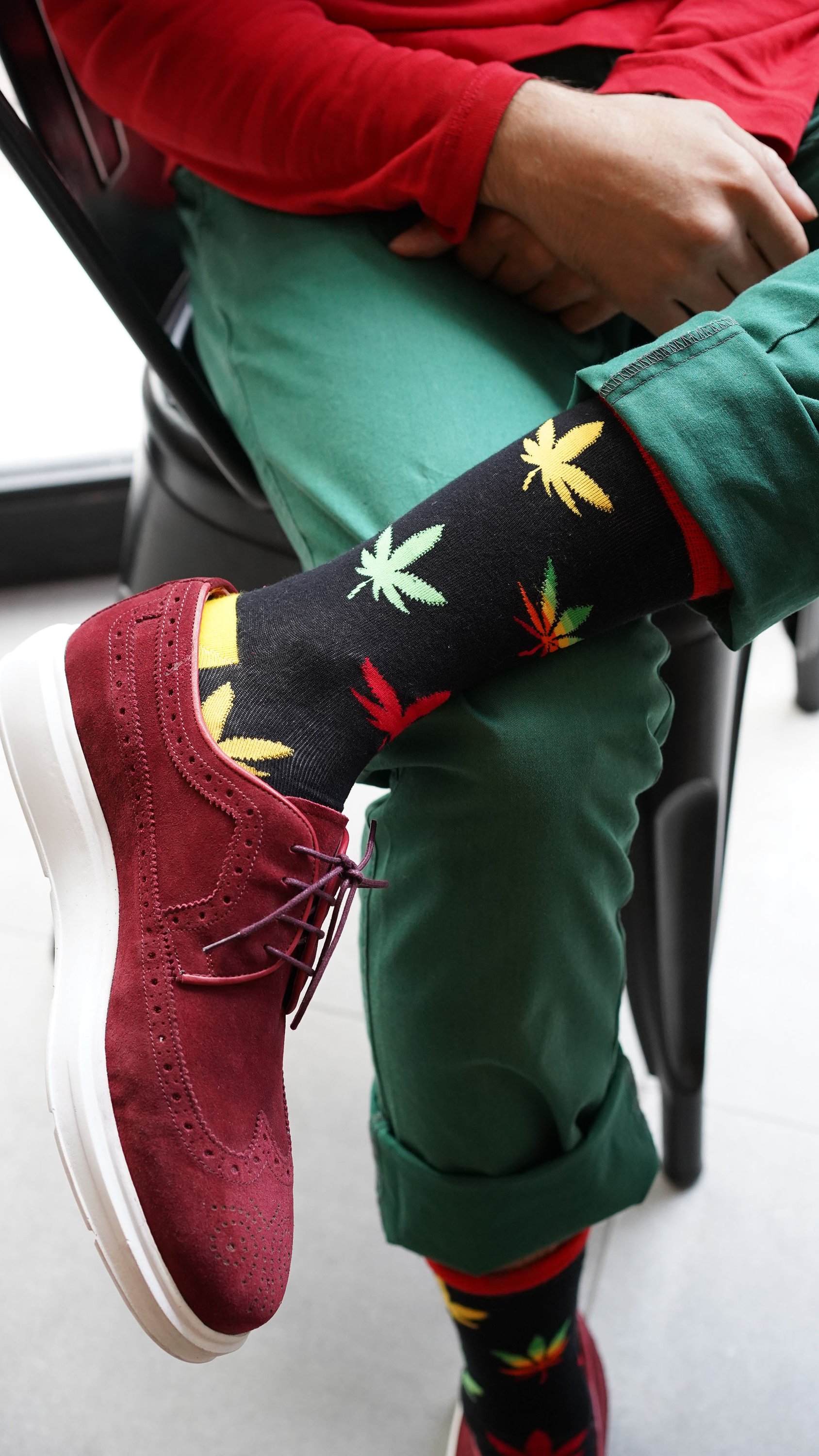 Men's U2 High Socks featuring colorful designs and premium Turkish cotton for comfort and style.