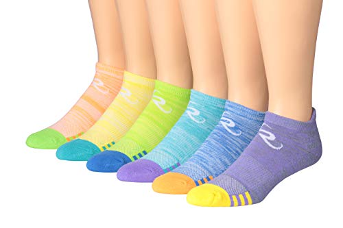 Ronnox Men's 6-Pairs Low Cut Running Socks in various colors, showcasing their athletic design and comfort features.