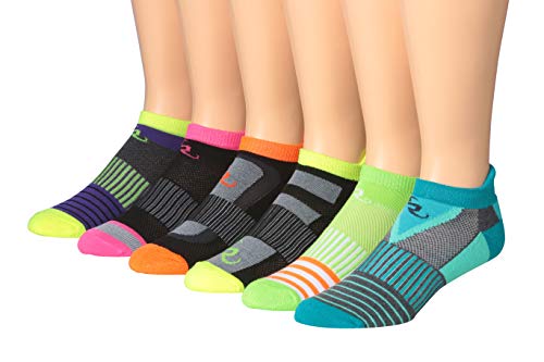 Ronnox Men's 6-Pairs Low Cut Running Socks in various colors, showcasing their athletic design and comfort features.