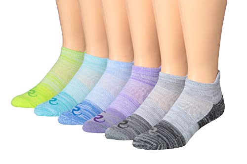 Ronnox Men's 6-Pairs Low Cut Running Socks in various colors, showcasing their breathable and moisture-wicking design.