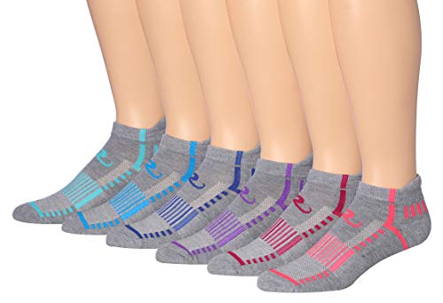 Ronnox Men's 6-Pairs Low Cut Running Socks in various colors, showcasing their low cut design and performance features.