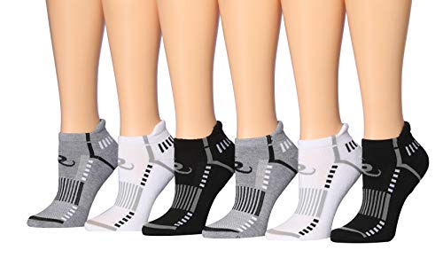 Ronnox Women's 6-Pairs Low Cut Running Socks in various colors, showcasing their low cut design and athletic performance features.