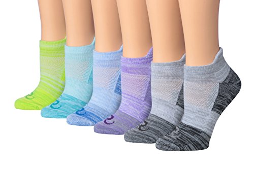 Ronnox Women's 6-Pairs Low Cut Running Socks in various colors, showcasing their low cut design and athletic performance features.