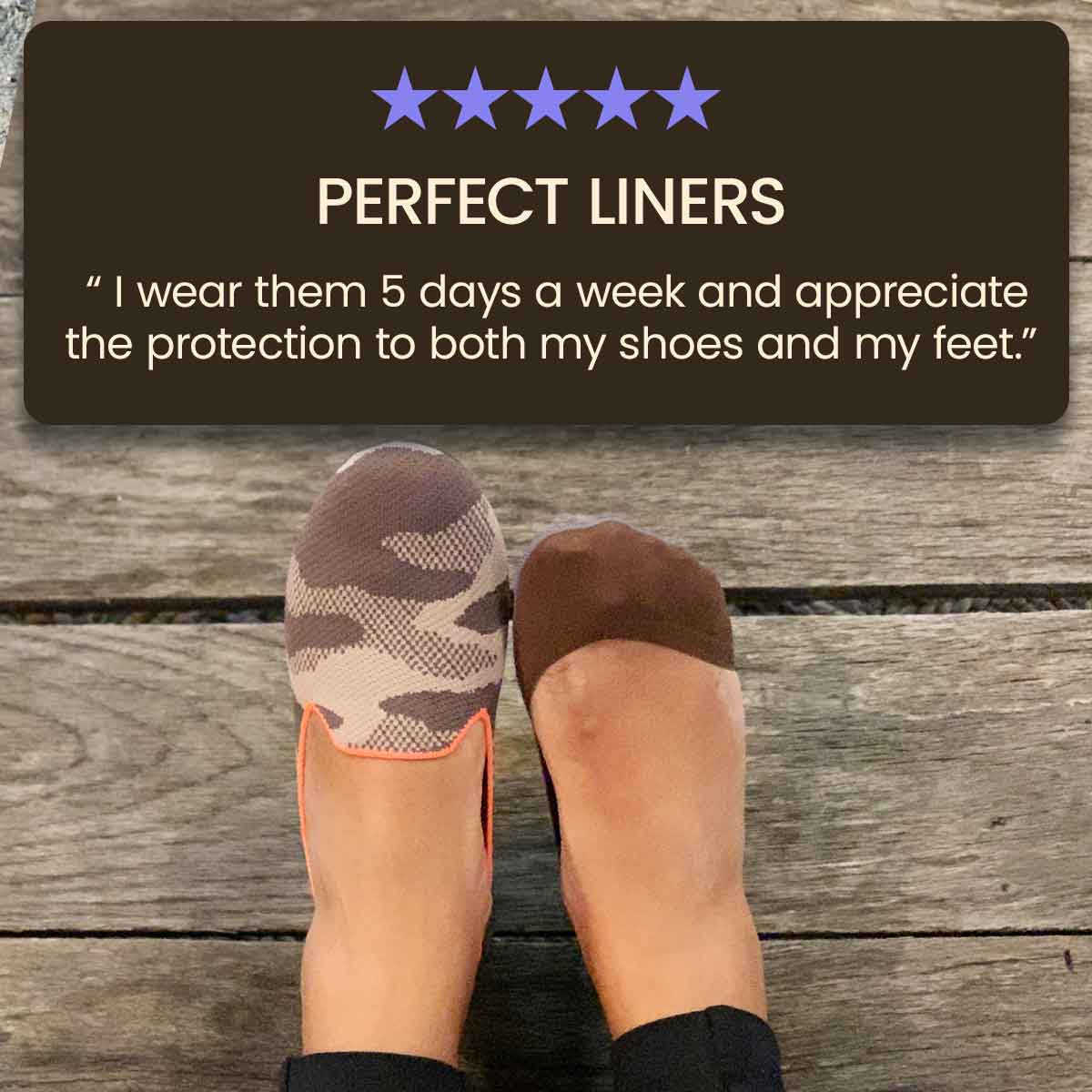 A pair of Secret Low-cut Ultra Thin InvisiLite Liner No Show Socks designed for invisibility with flats and loafers, showcasing their ultra-thin and lightweight fabric.