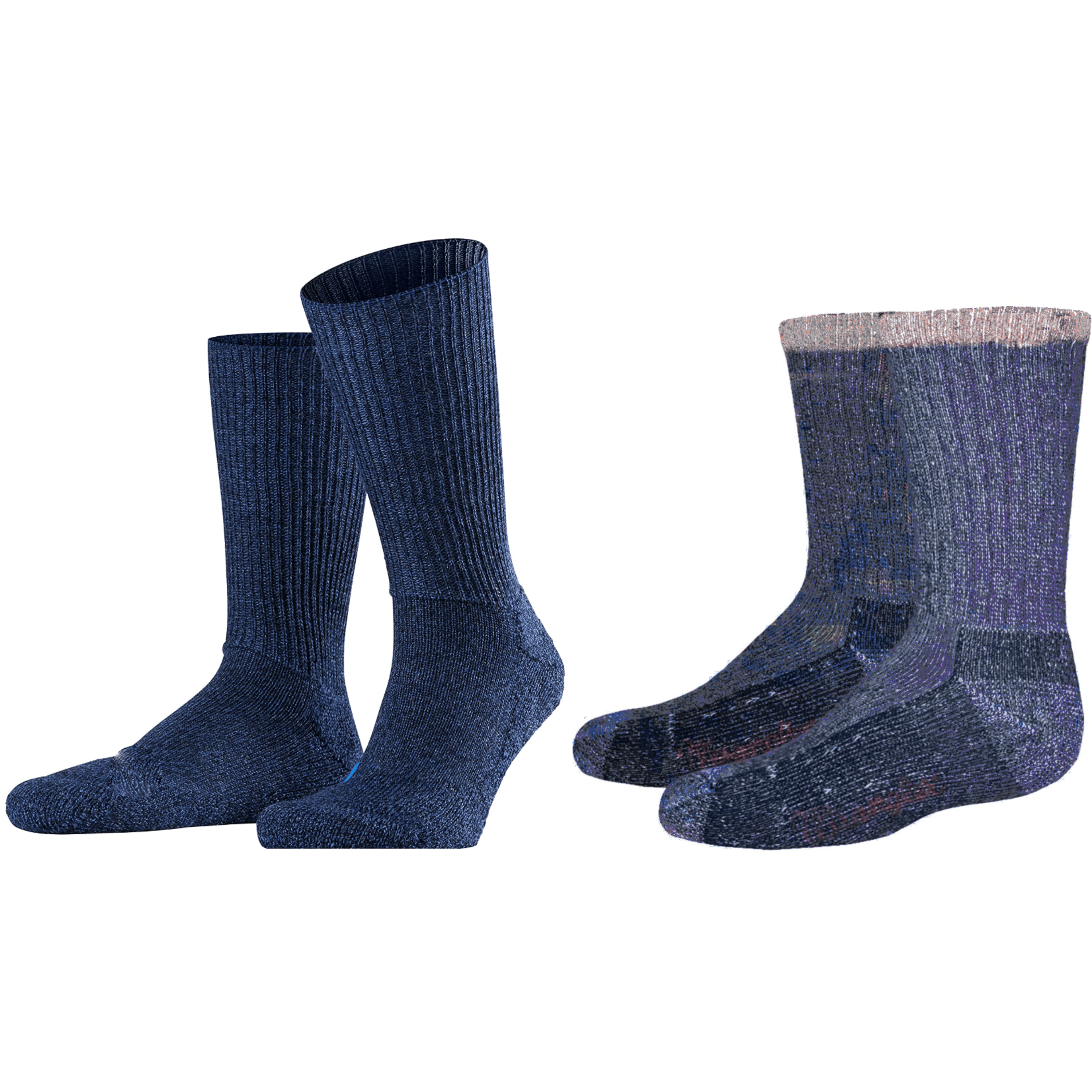 Texas Denim Thermal Socks for Men, featuring a warm cotton-poly blend, reinforced heel and toe, and long boot design for winter comfort.