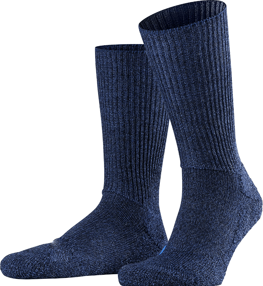 Texas Denim Thermal Socks for Men, featuring a warm cotton-poly blend, reinforced heel and toe, and long boot design for winter comfort.