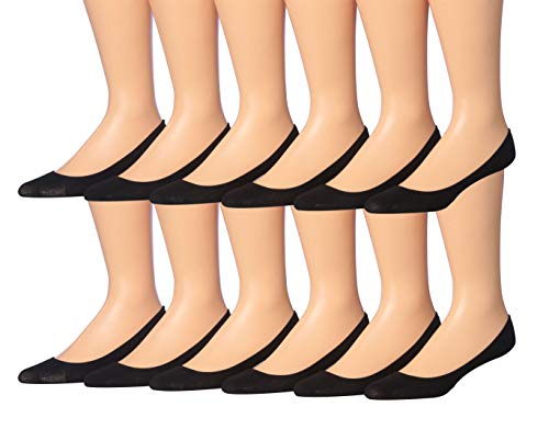 Tipi Toe Women's Ultra Low Cut No Show Flats & Heels Shoe Foot Liner Socks in assorted colors, showcasing the non-slip heel and soft fabric.