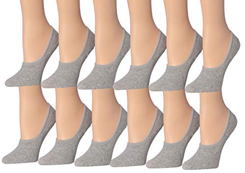 Tipi Toe Women's Cotton No Show Boat & Loafer Shoe Foot Liner Socks featuring a soft cotton material and non-slip silicone heel grip.