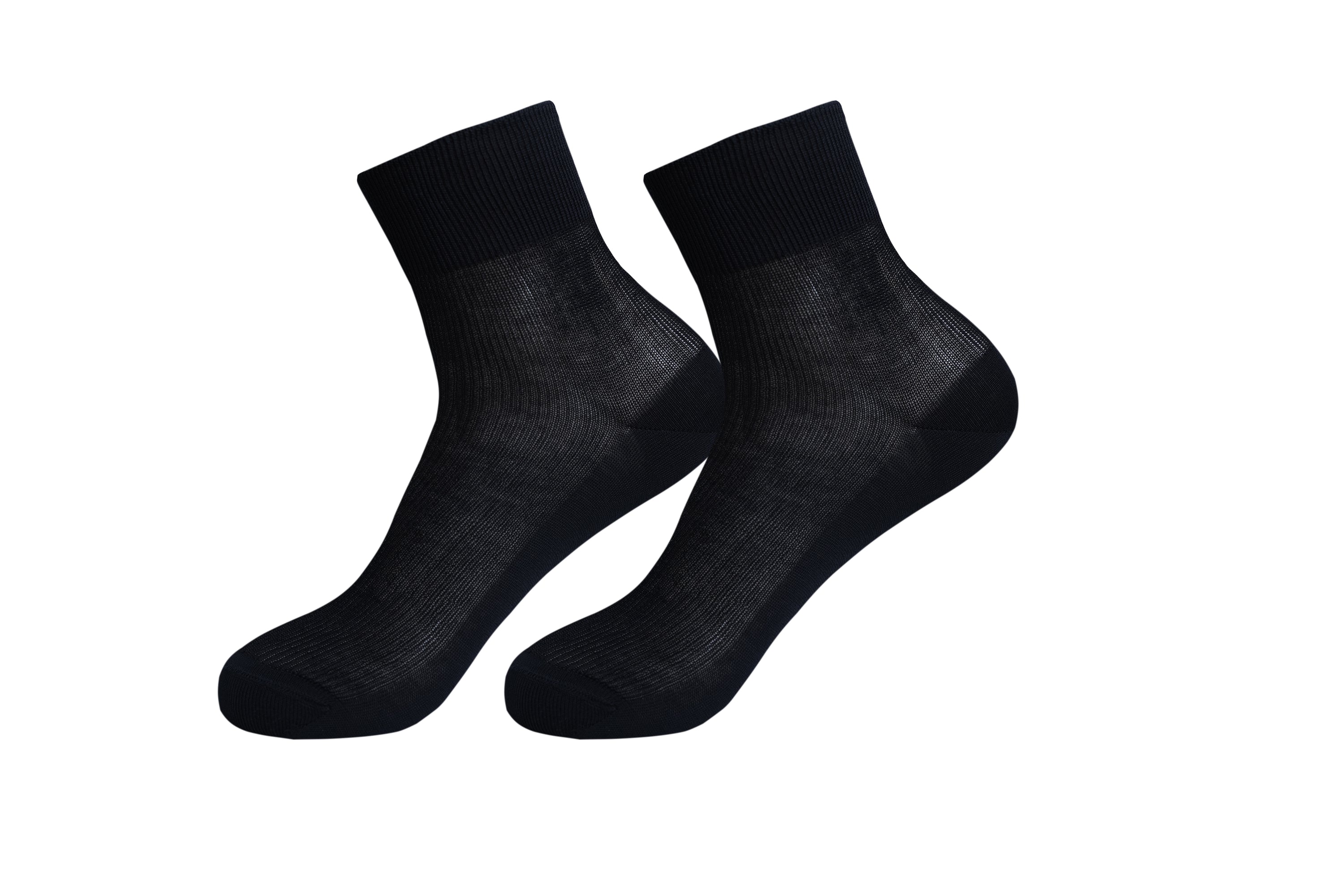 A pair of luxurious tittimitti® 100% Mercerized 'Filo di Scozia' Cotton Men's Dress Socks, showcasing their silky smooth texture and elegant design.