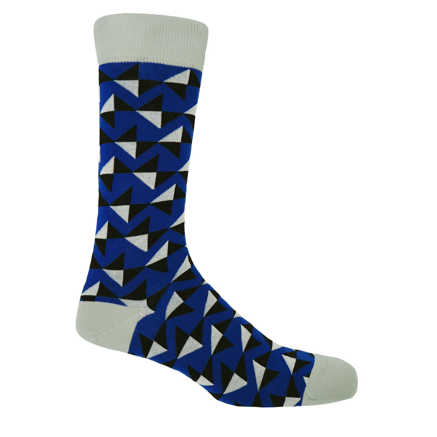 Triangle Men's Gift Box featuring luxury socks in vibrant colors including royal blue, maroon, navy, and red, elegantly packaged.