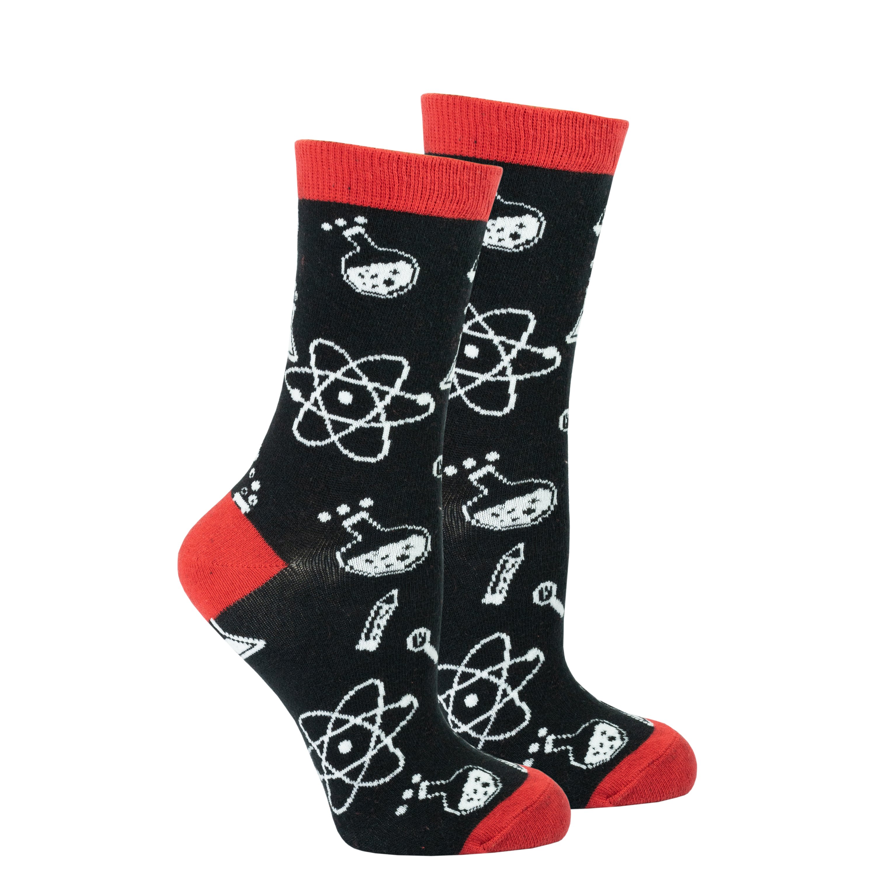 A pair of colorful Women's Beaker Socks made from soft Turkish cotton, featuring trendy patterns and a comfortable fit.