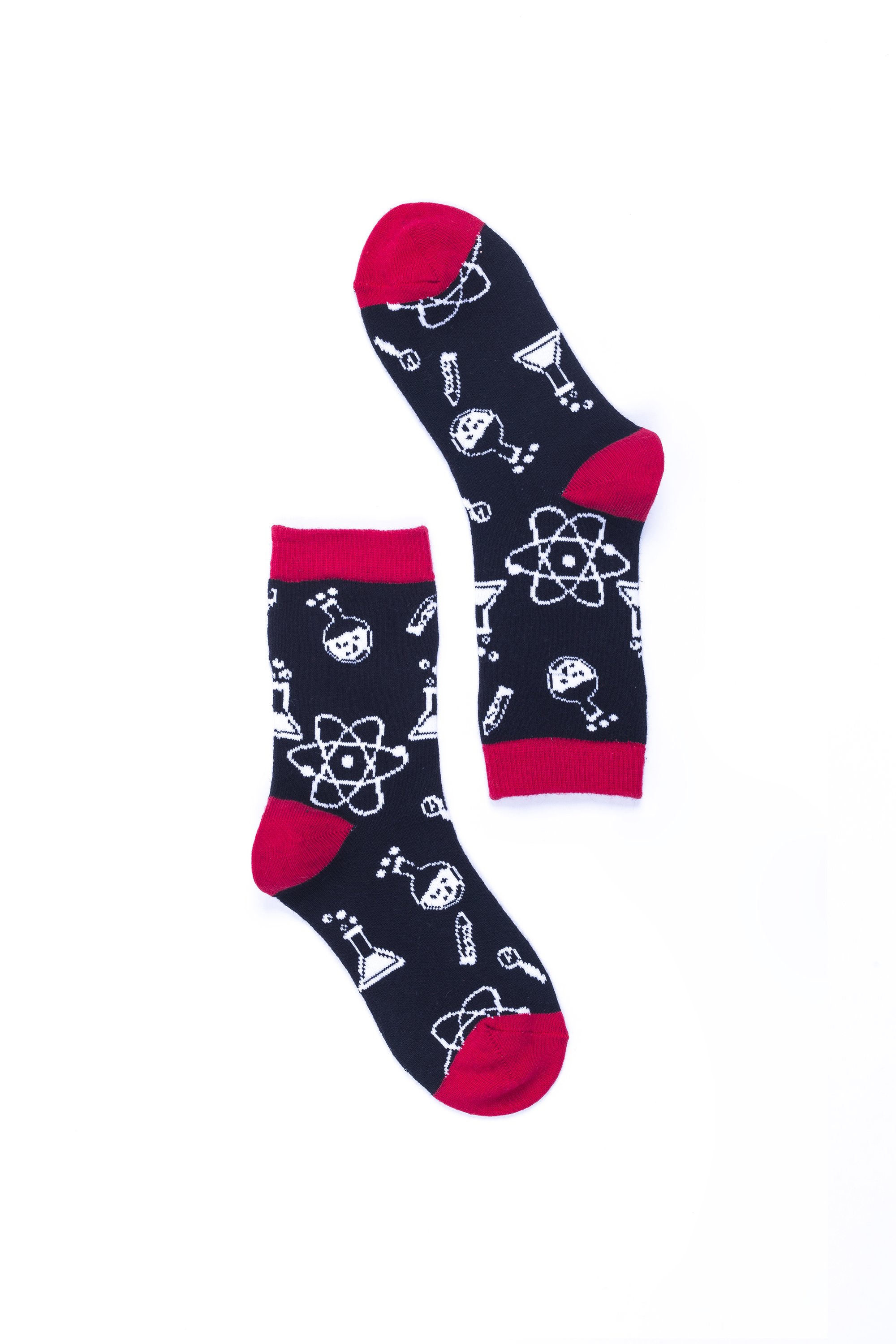 A pair of colorful Women's Beaker Socks made from soft Turkish cotton, featuring trendy patterns and a comfortable fit.