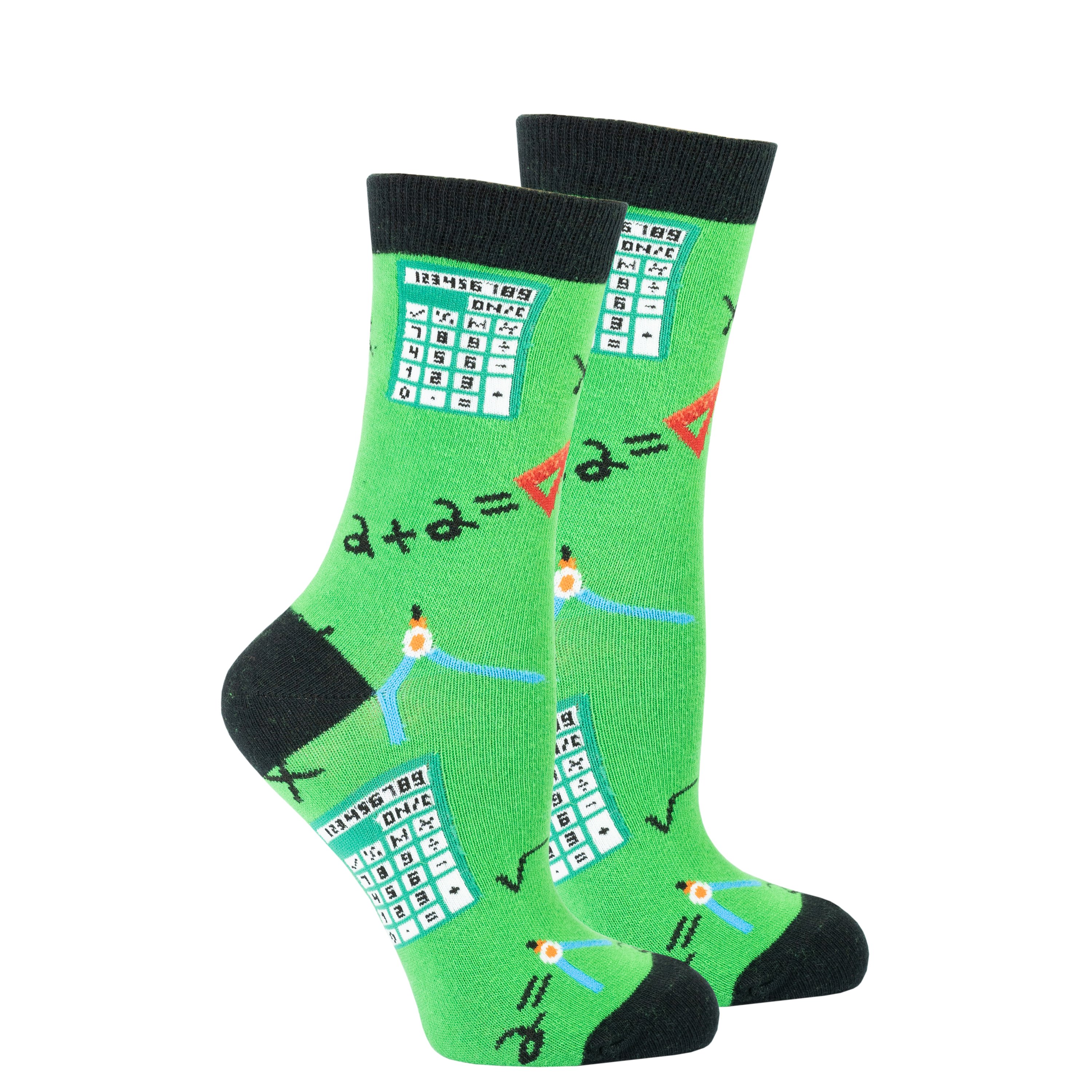 Colorful Women's Calculator Socks made from soft Turkish cotton, featuring trendy patterns and designs for a stylish look.