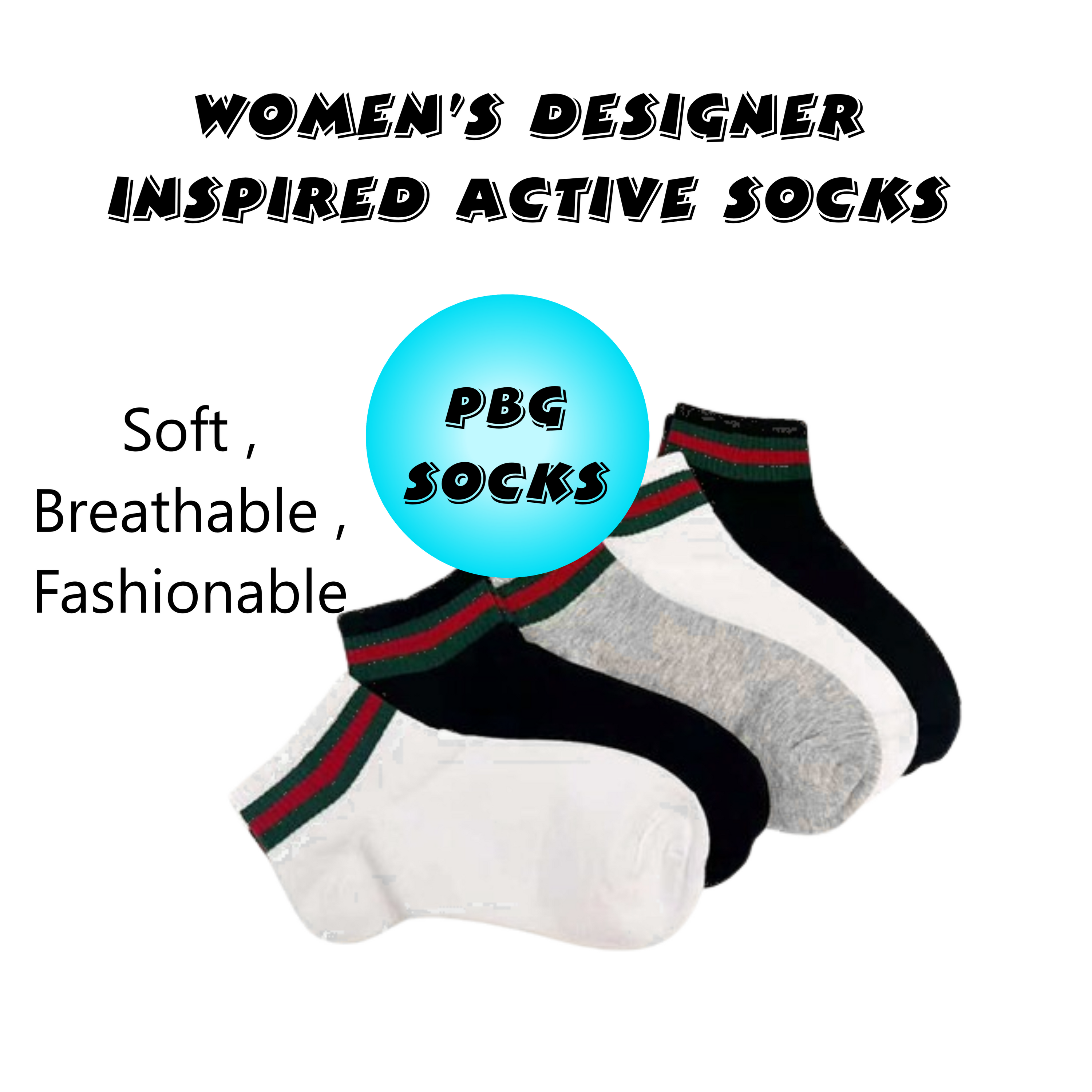 A collection of assorted women's fashion styled socks in beautiful colors, featuring cushioned soles and a soft cotton blend material.